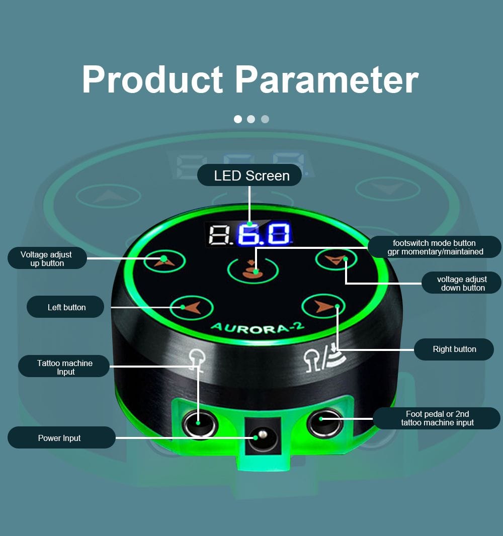 Ambition Aurora 2 Tattoo Power Supply