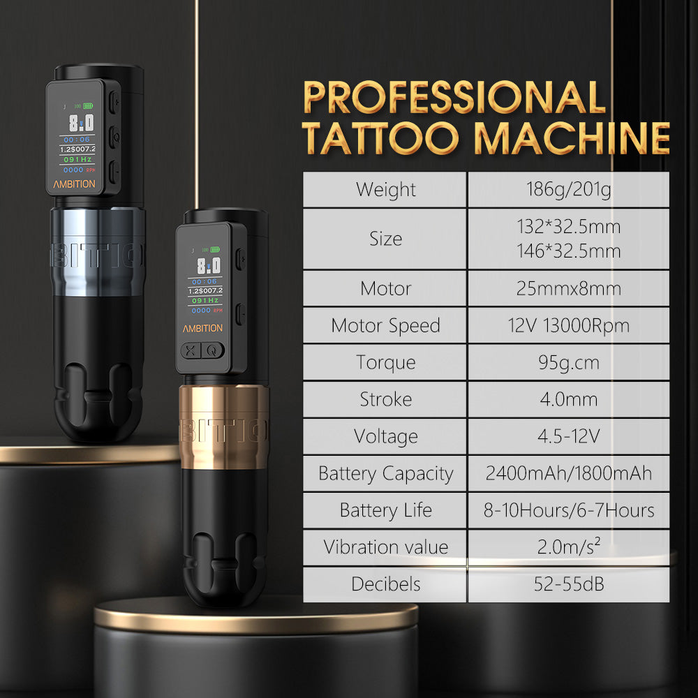 Ambition Soldier Max Wireless Tattoo Pen Machine