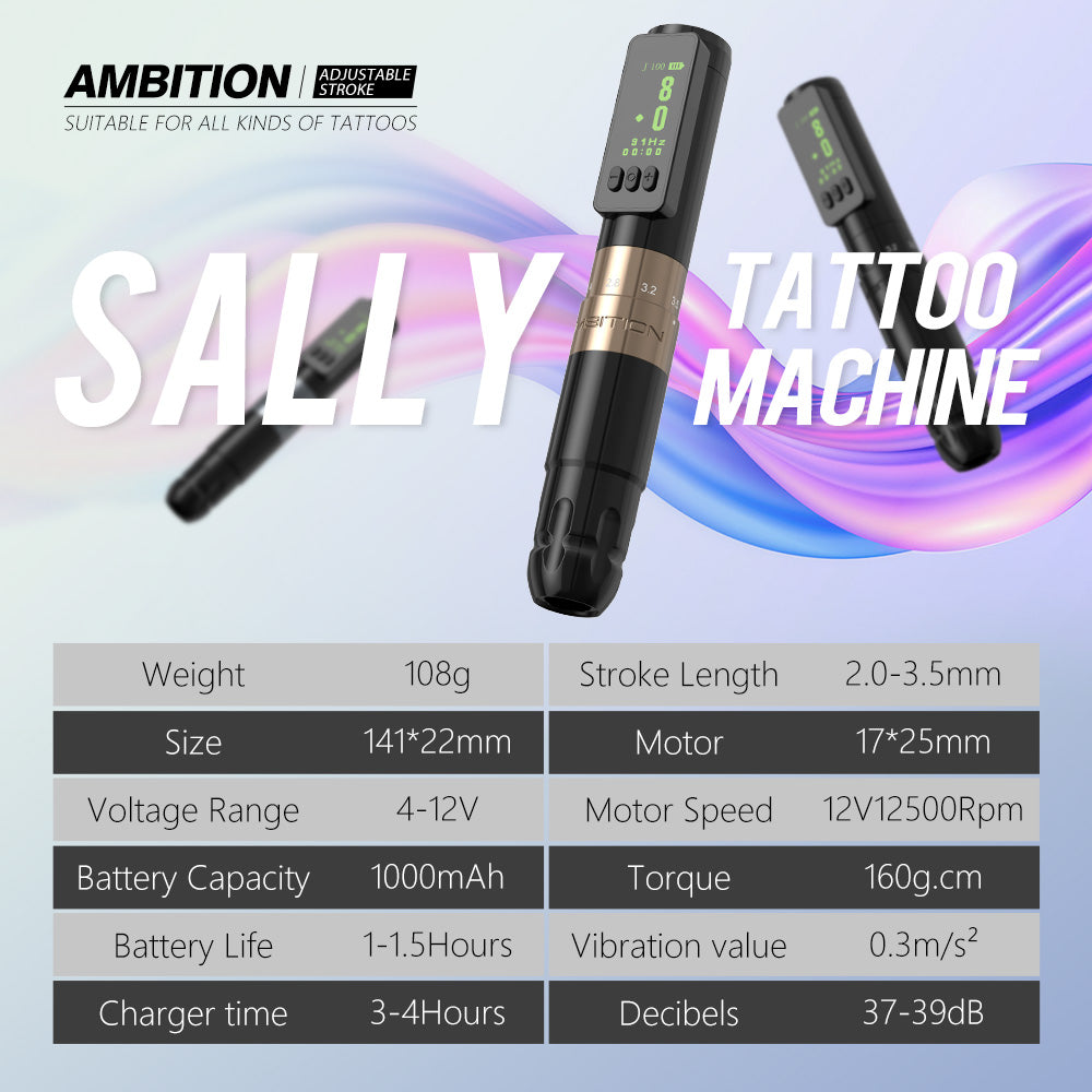 Ambition Sally Wireless Permanent Makeup Pen Machine