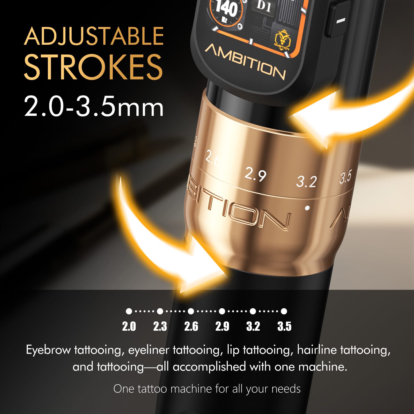 Ambition Sally 270 Wireless PMU Pen | 6 Adjustable Strokes