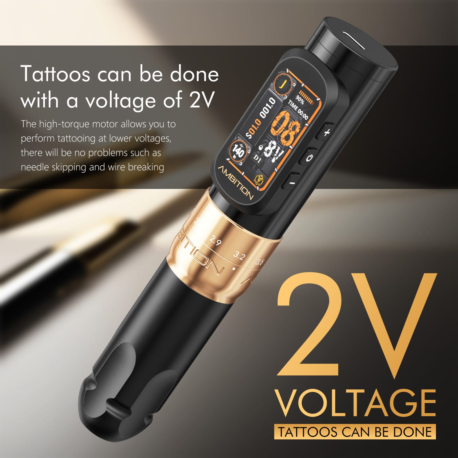 Ambition Sally 270 Wireless PMU Pen | 6 Adjustable Strokes