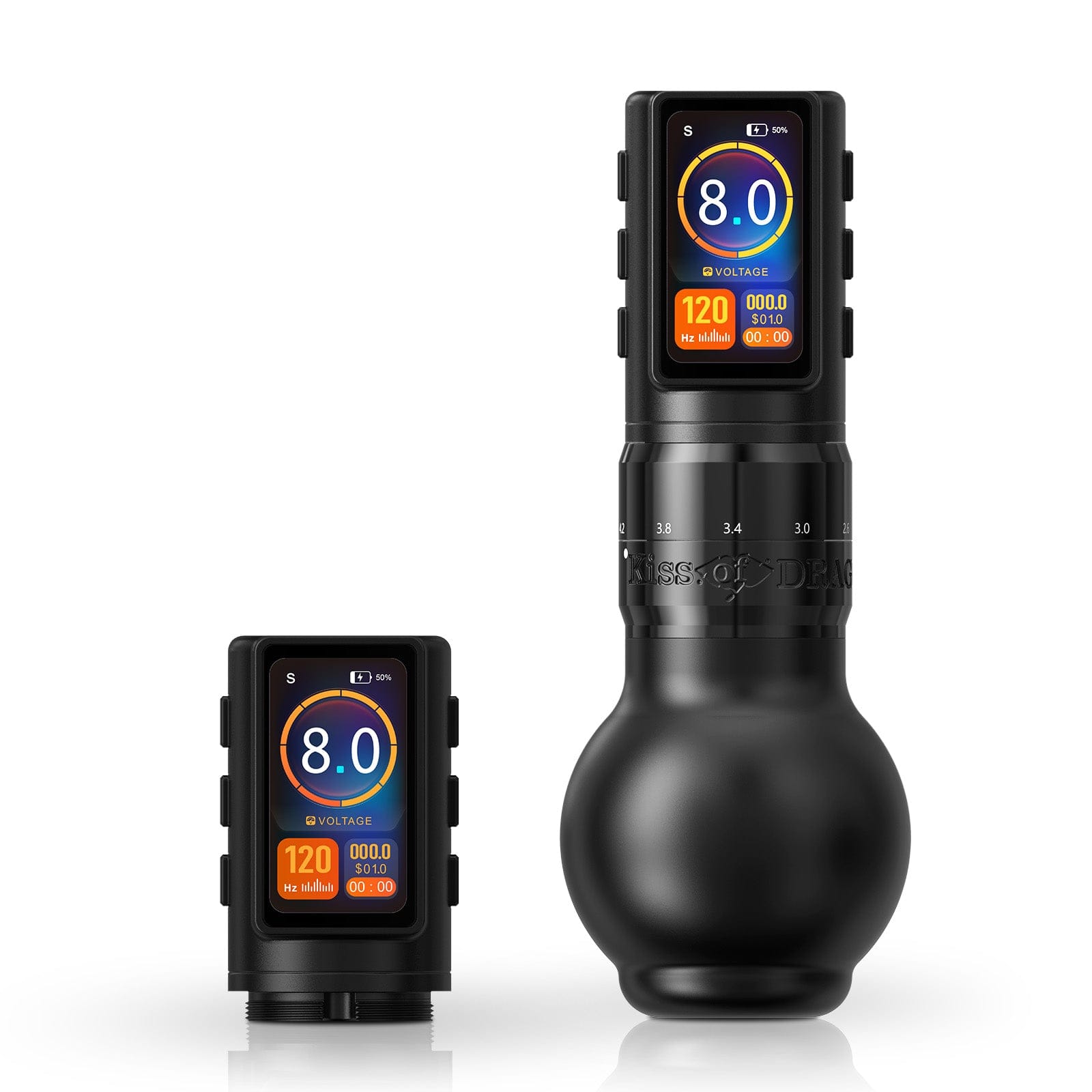 Ambition Traveler-T2 Adjustable Stroke Wireless Tattoo Pen Machine with 6 Strokes Length 2.2mm-4.2mm