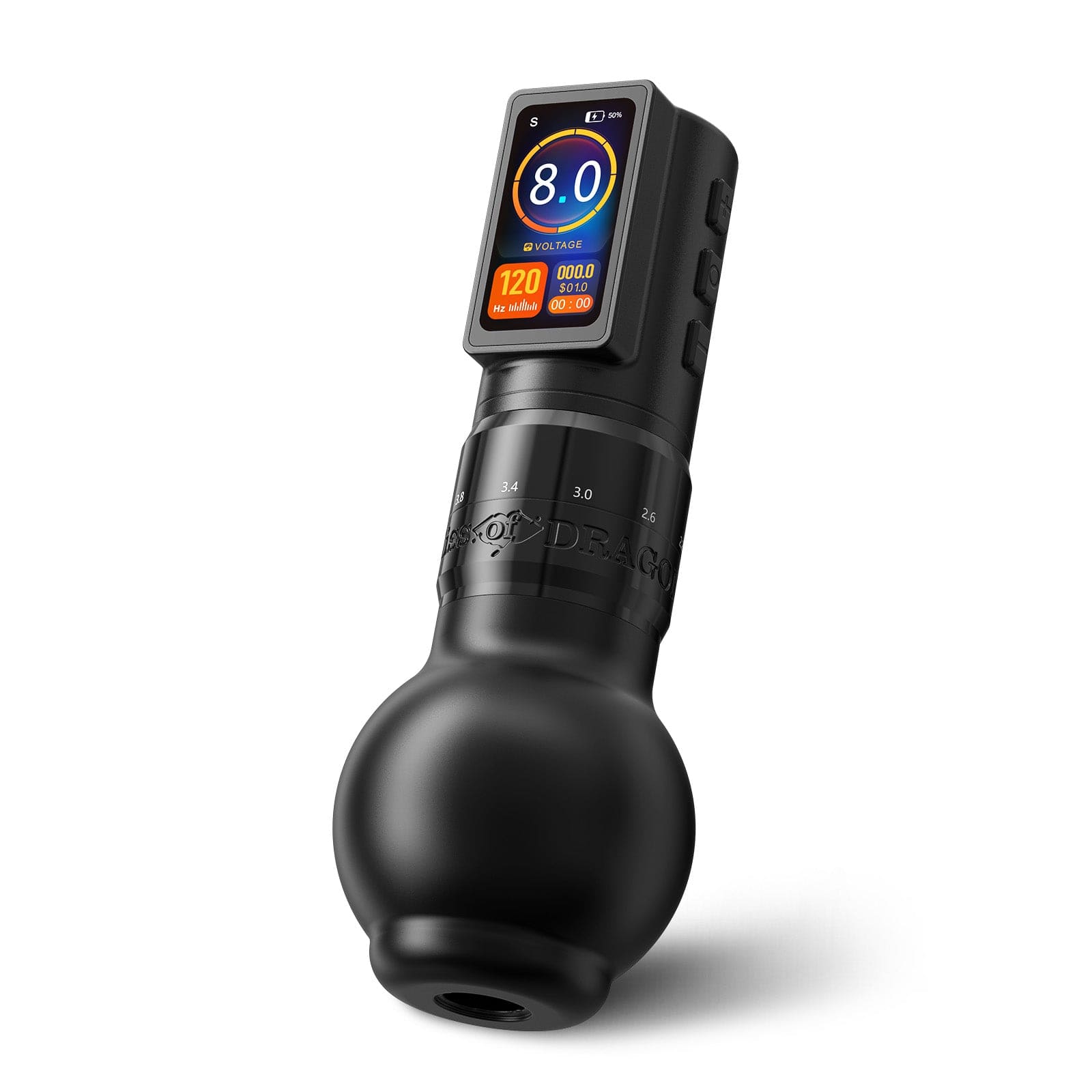 Ambition Traveler-T2 Adjustable Stroke Wireless Tattoo Pen Machine with 6 Strokes Length 2.2mm-4.2mm
