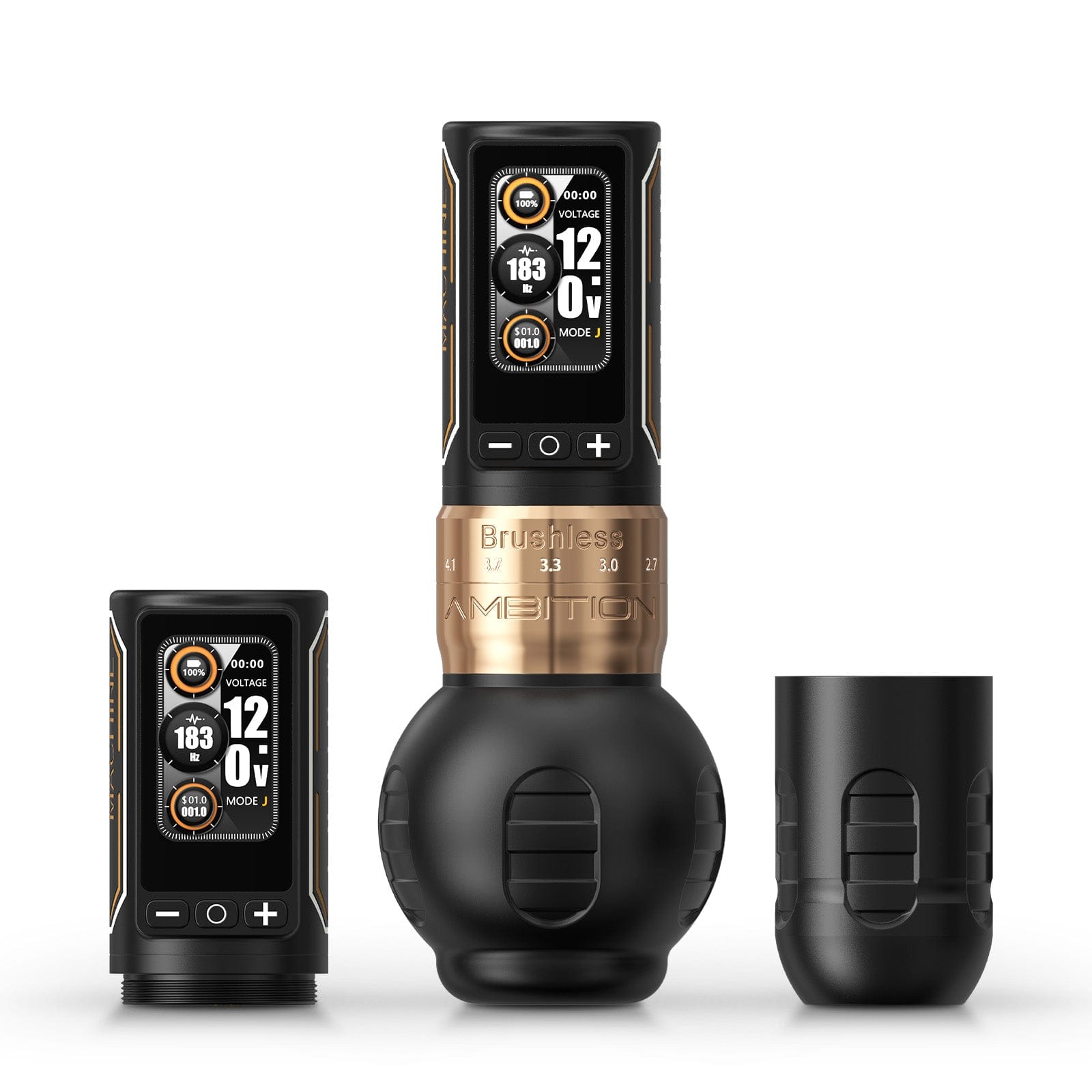 Ambition Ninja Max 280 Wireless Tattoo Pen Machine with 7