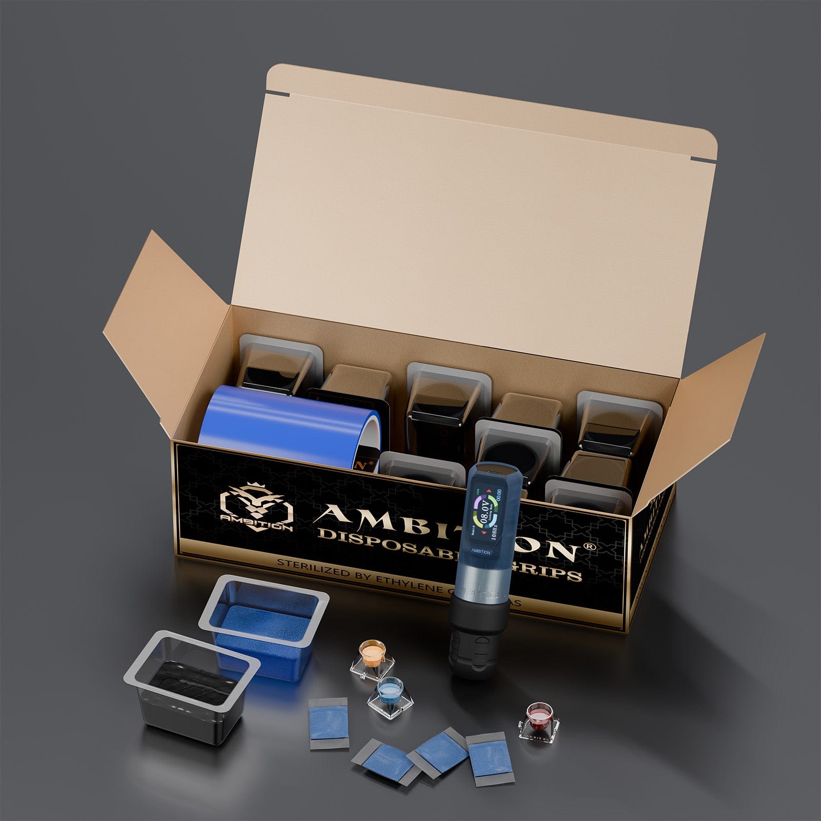 Ambition Disposable Tattoo Grip Cleaning Film Kit