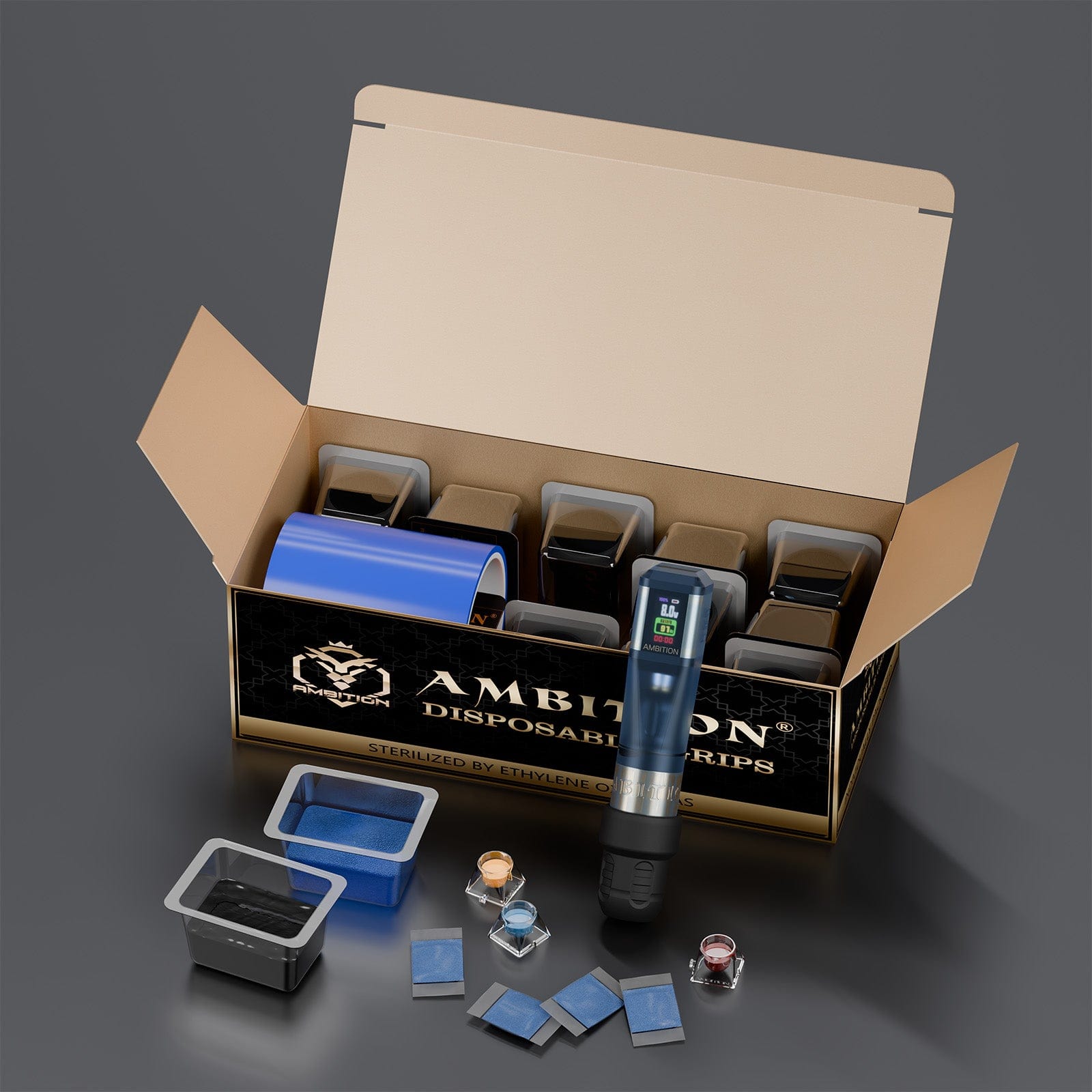 Ambition Disposable Tattoo Grip Cleaning Film Kit