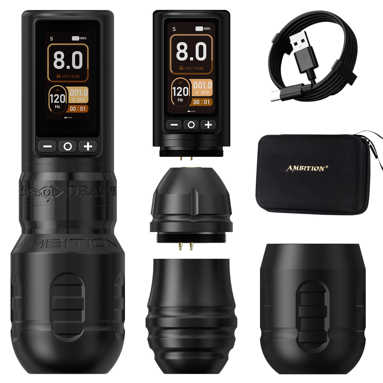 Ambition Traveler T1/Torped Max Wireless Tattoo Machine