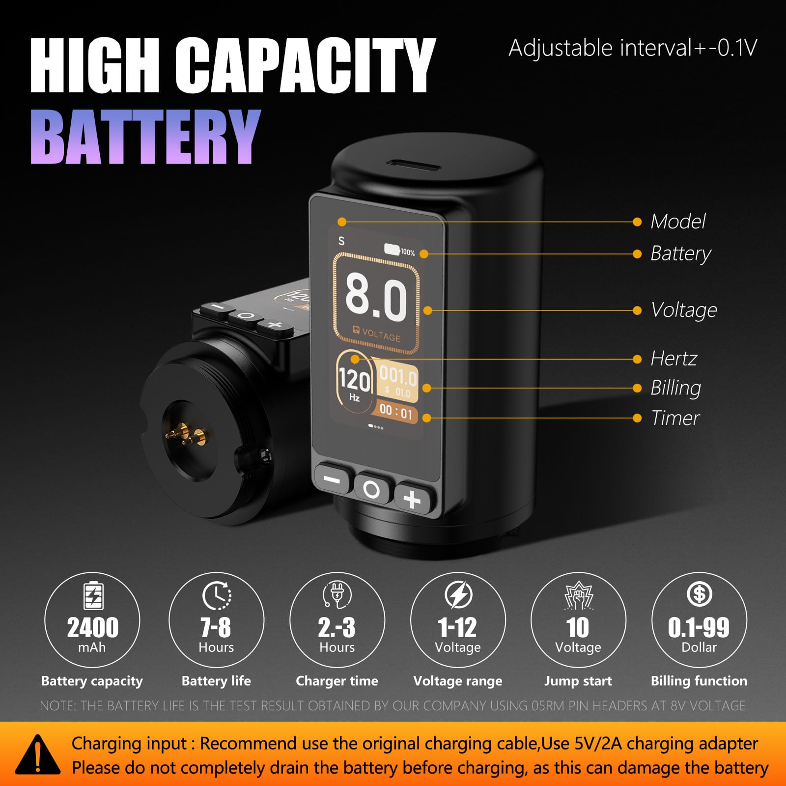 Ambition Traveler T1/Torped Max Wireless Tattoo Machine