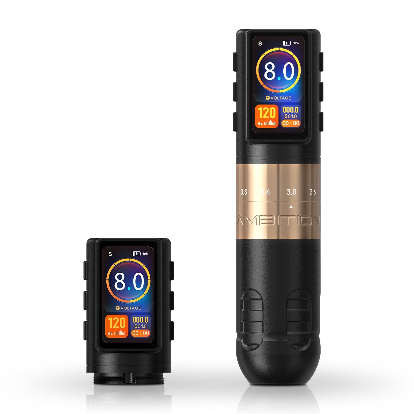 Ambition Paco Wireless Tattoo Pen Machine Adjustable Stroke 2.2-4.2mm
