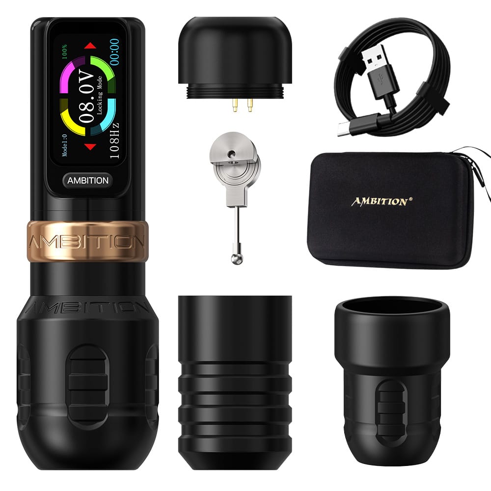 Ambition Traveler T1/Torped Max Wireless Tattoo Machine