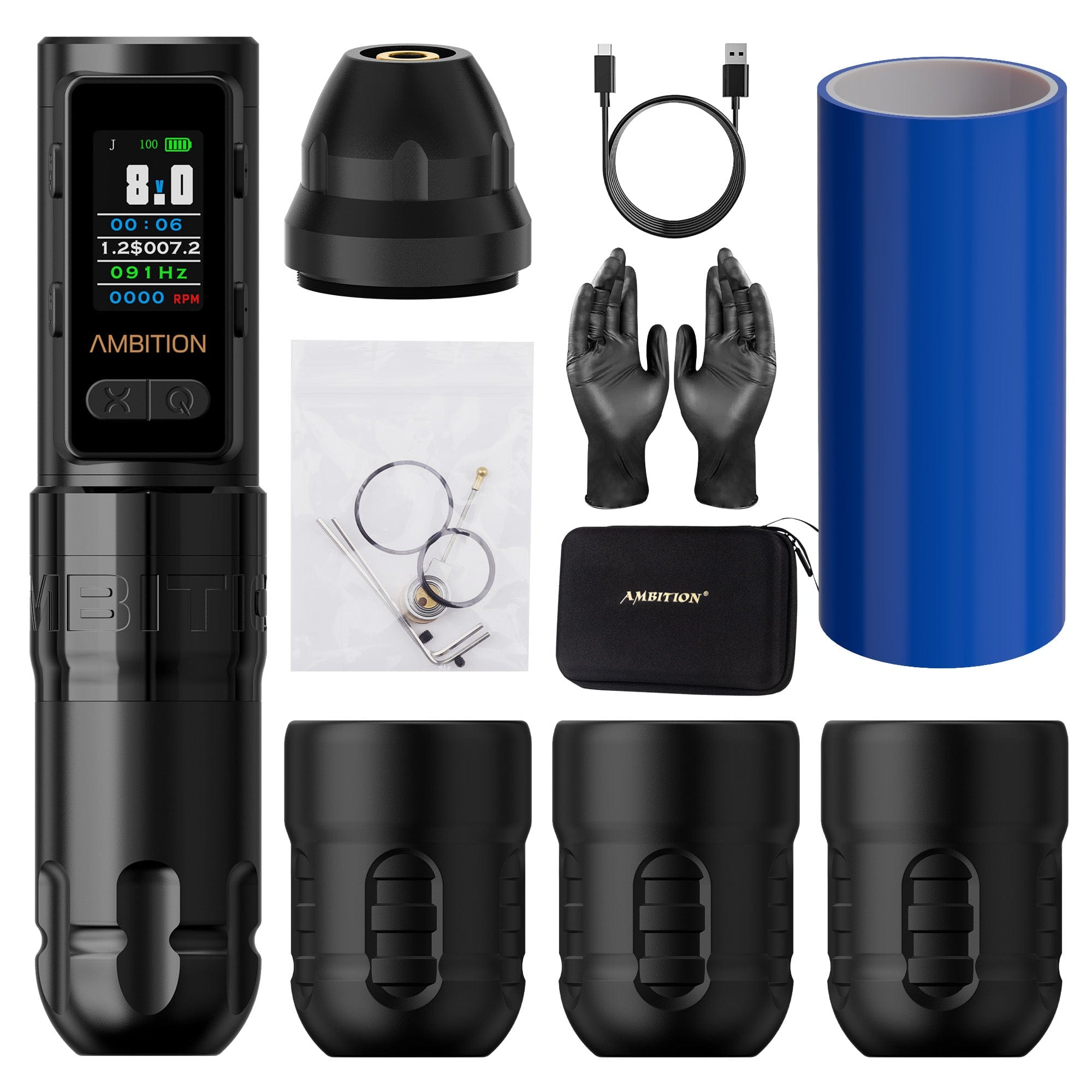 Ambition Soldier Max Wireless Tattoo Pen Machine