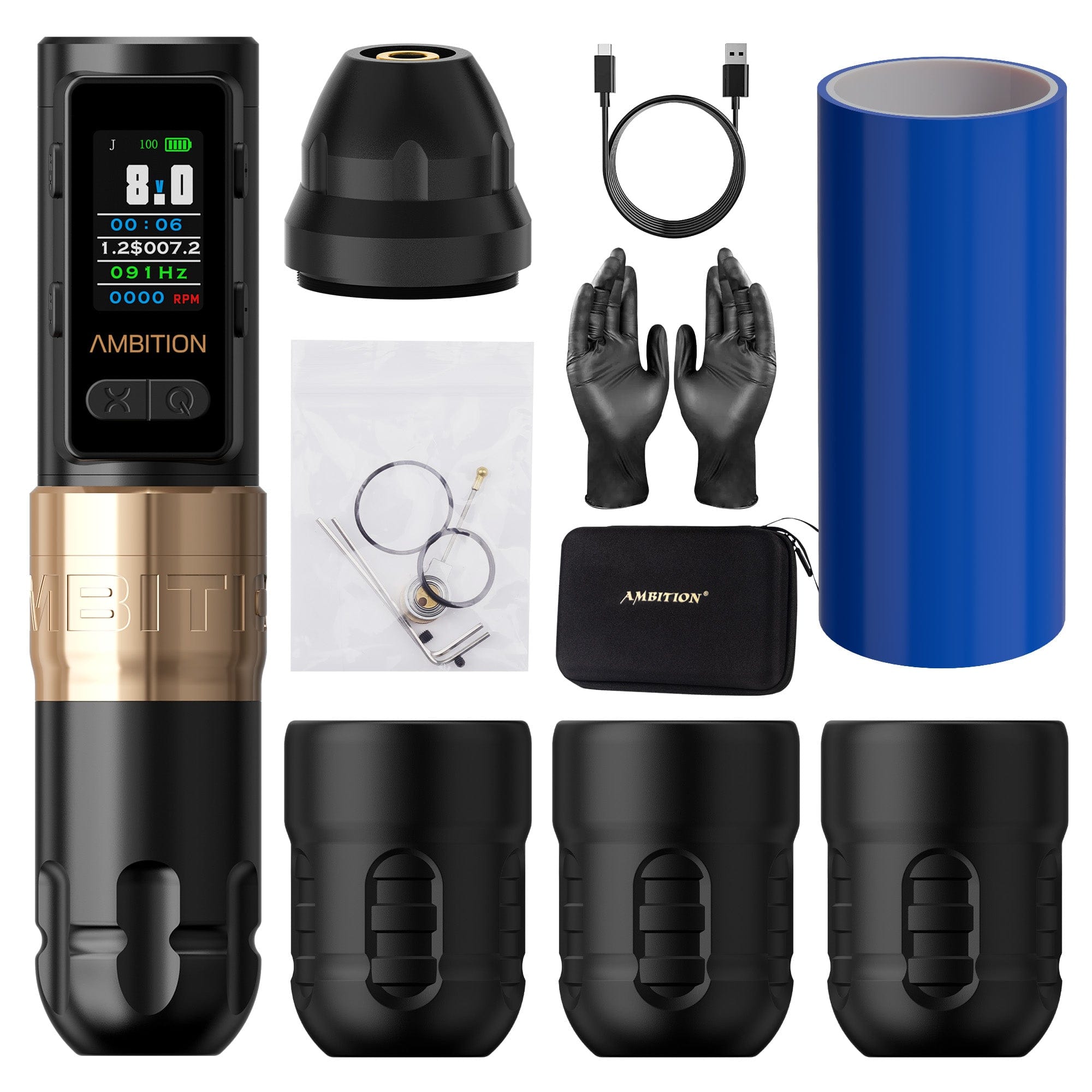 Ambition Soldier Max Wireless Tattoo Pen Machine