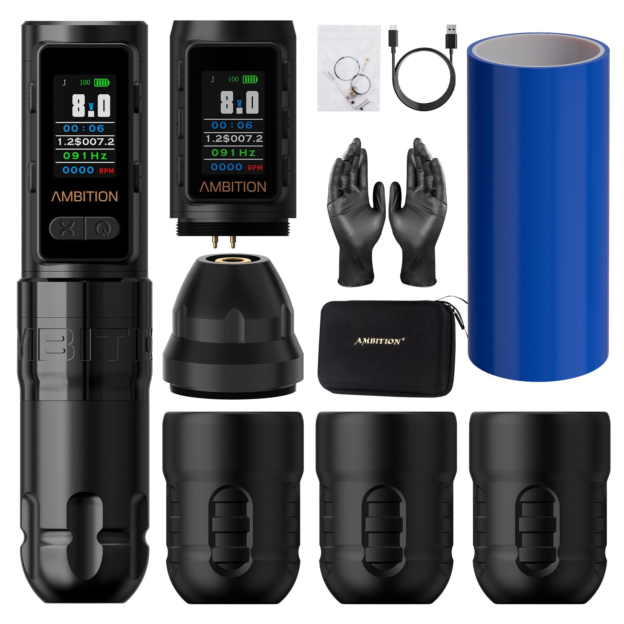 AMBITION SOLDER MAX タトゥーマシン Ambition Soldier Max Wireless Tattoo Pen Machine