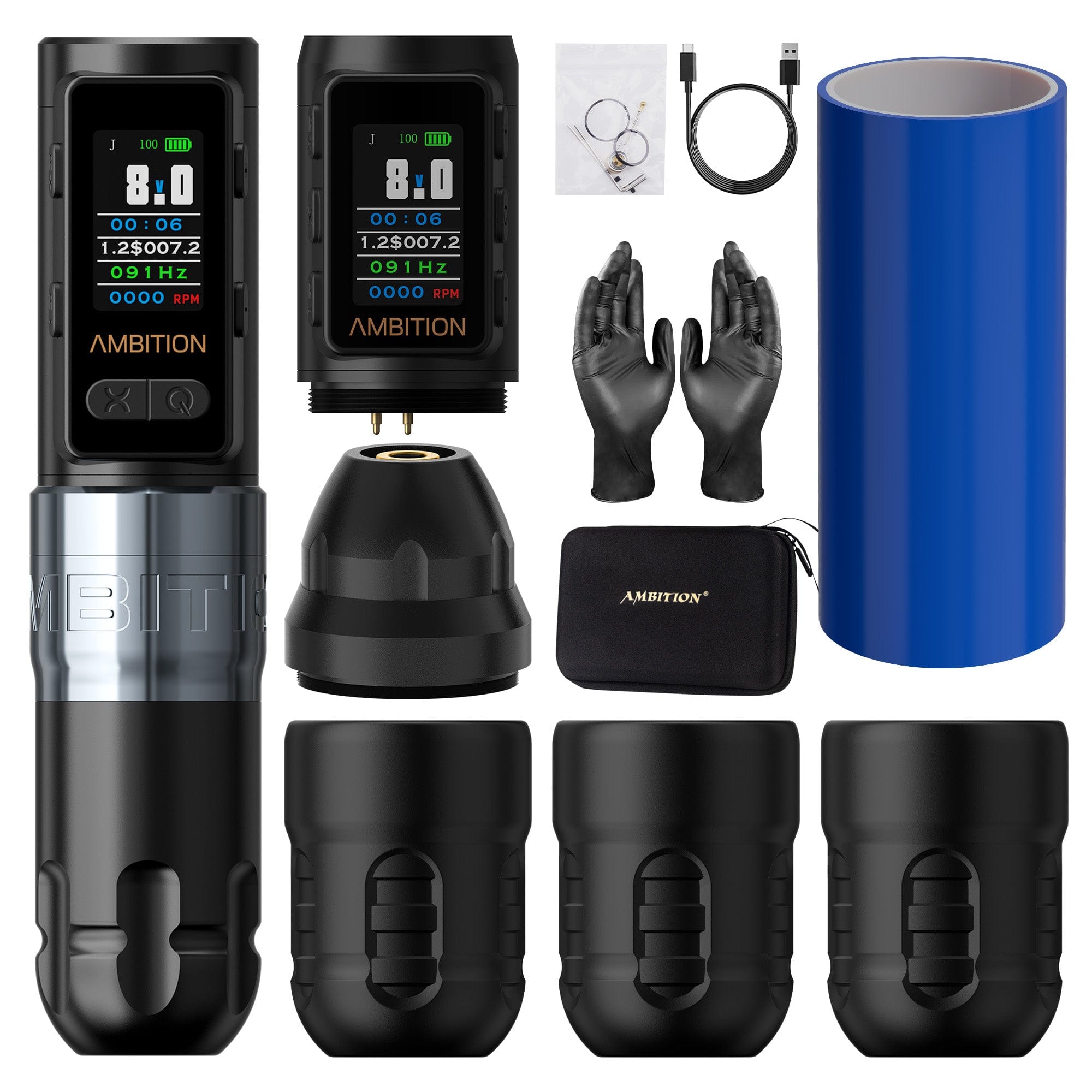 Ambition Soldier Max Wireless Tattoo Pen Machine | 2400mAh 4.0mm