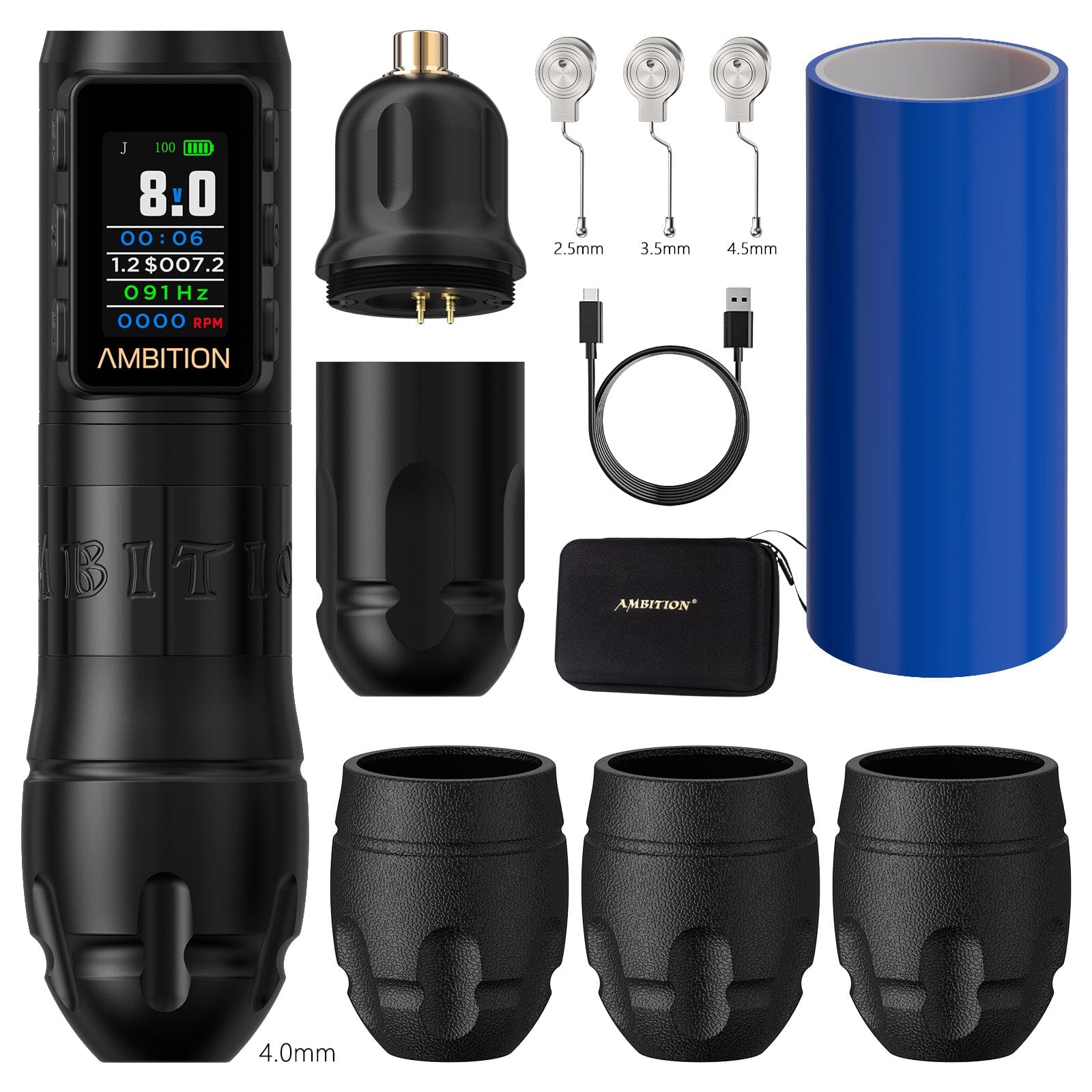 その他 Ambition vibe max tattoo machin Ambition Vibe Max Wireless Tattoo Pen Machine