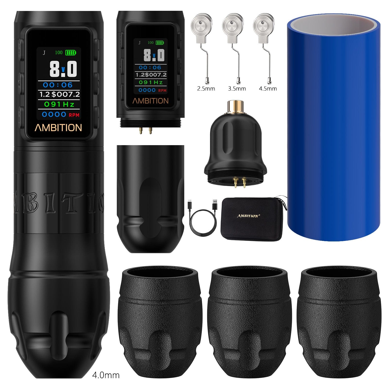 Ambition Vibe Max Wireless Tattoo Pen Machine