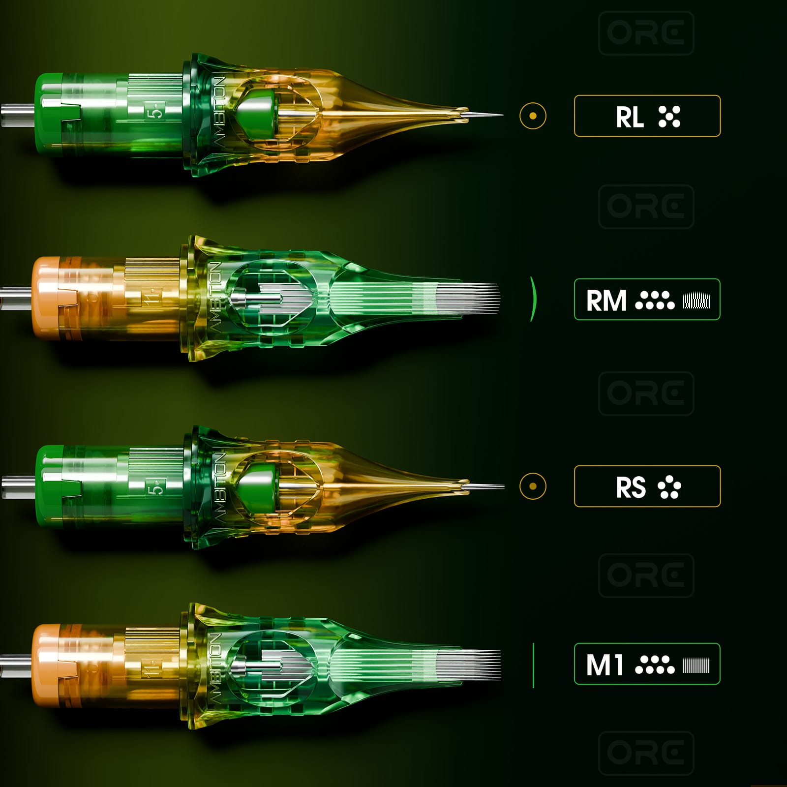 Ambition ORE Tattoo Cartridge needles Round Liner
