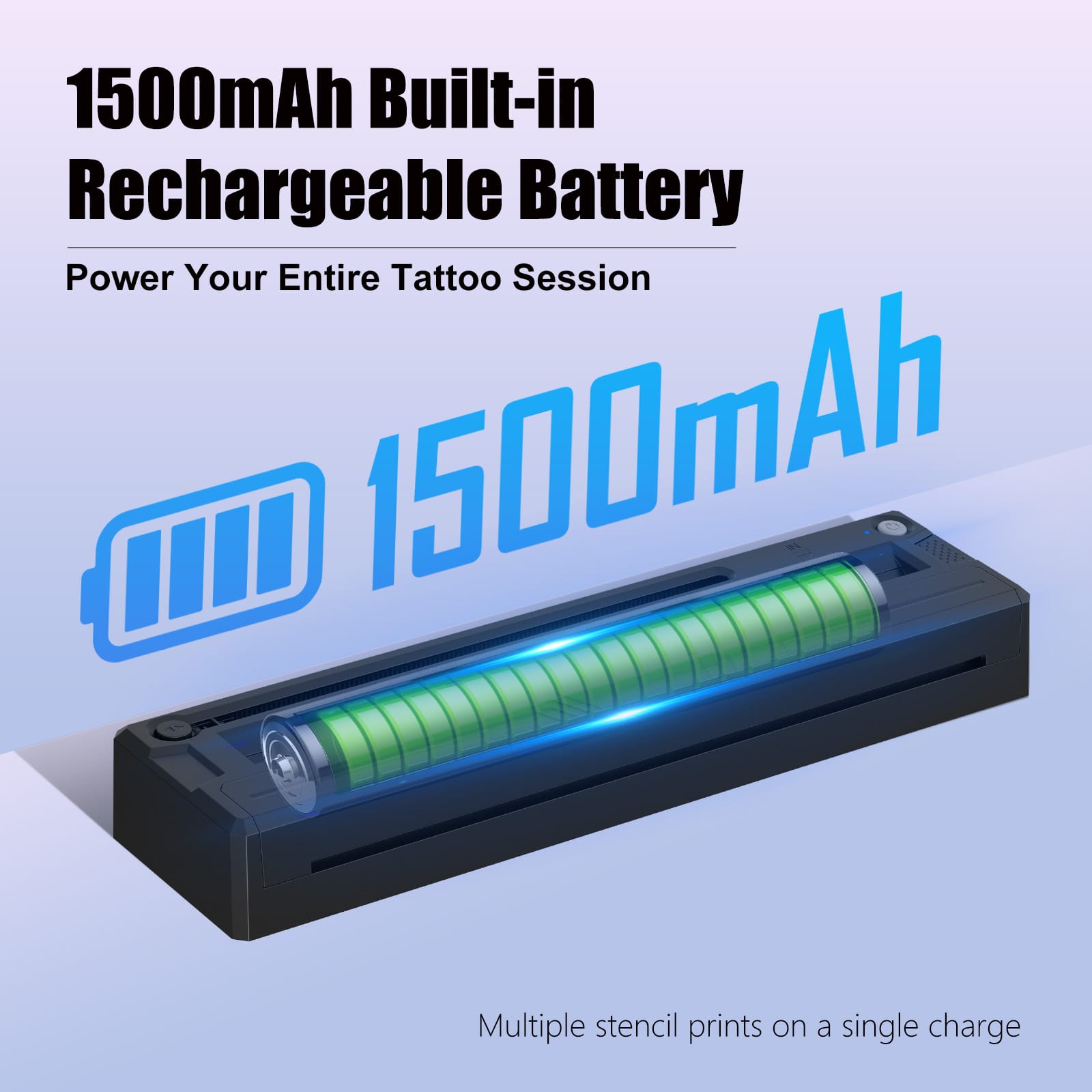 Ambition Wireless Tattoo Picture Printer 1500mAh