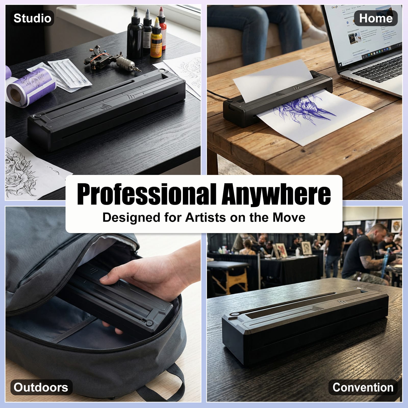 Ambition Wireless Tattoo Picture Printer 1500mAh