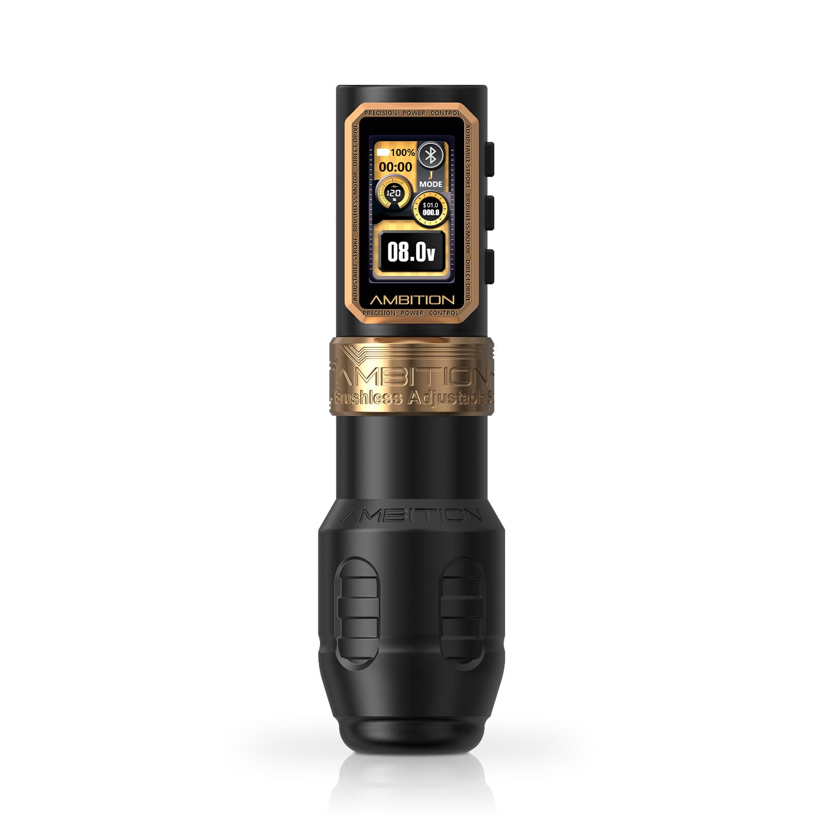 Ambition Epoch Max Wireless Tattoo Pen Machine with 9 Strokes Length 1.0mm-5.0mm