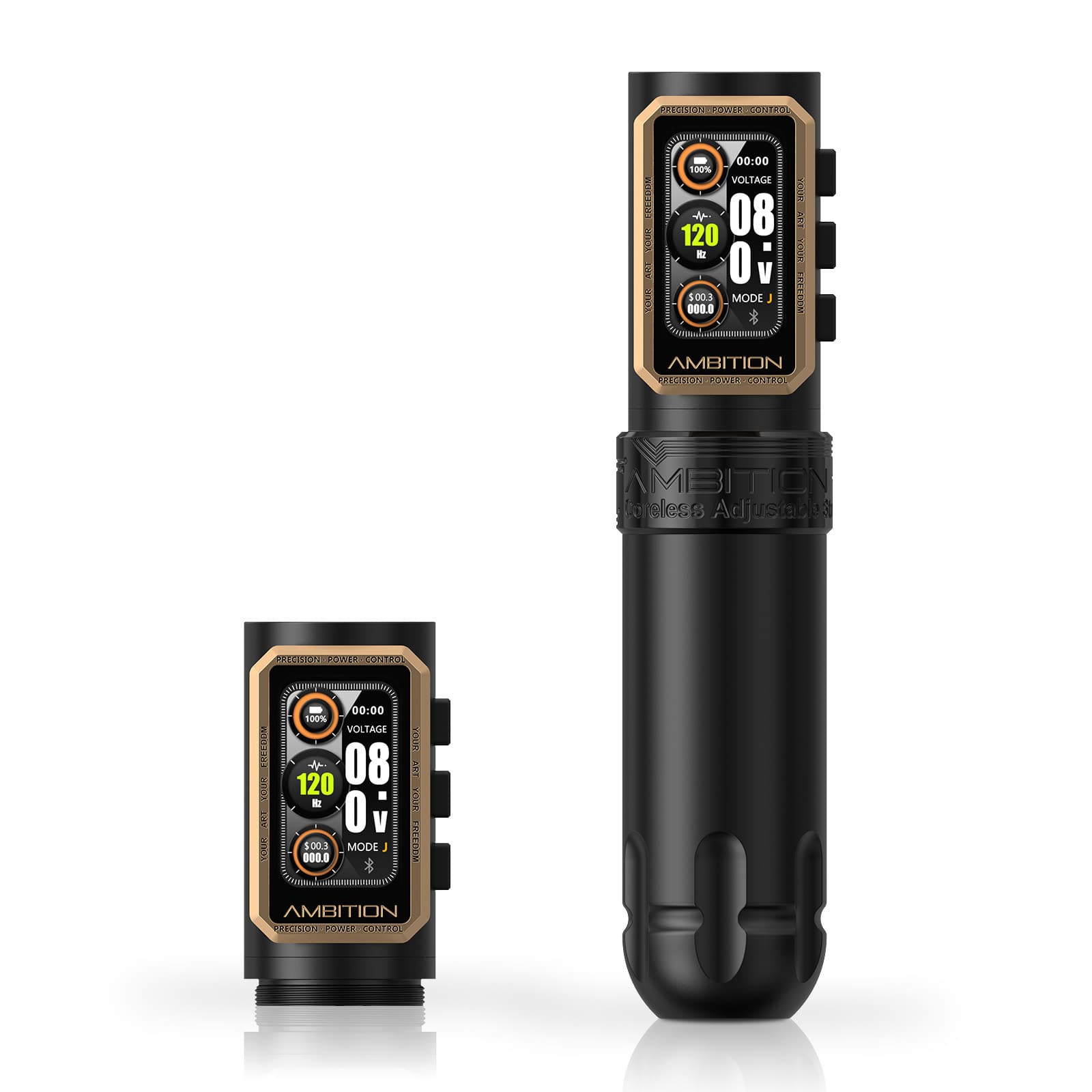 Ambition Epoch Wireless Tattoo Pen Machine with 9 Strokes Length 1.0mm-5.0mm