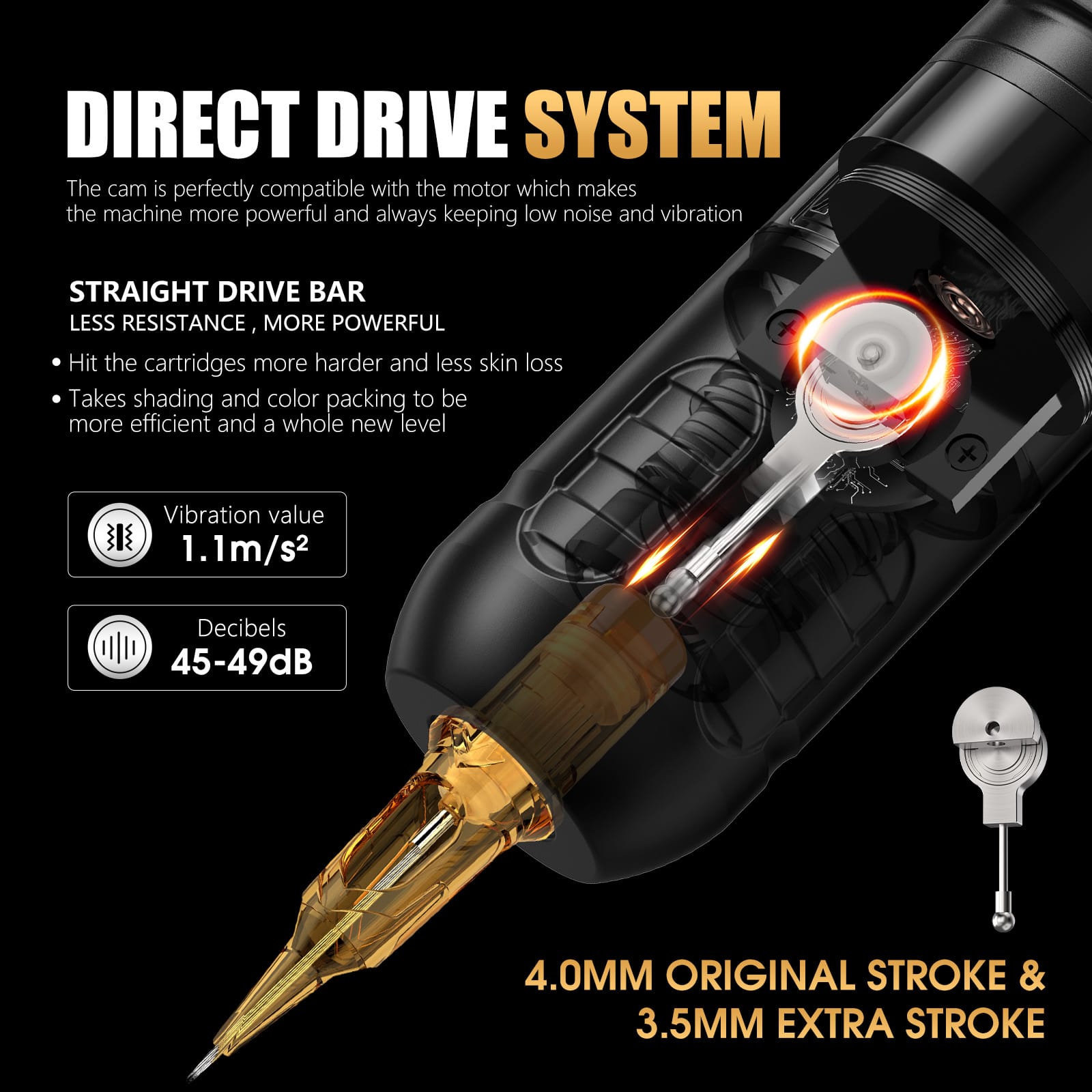 Ambition ABS Zetton Wireless Tattoo Pen Machine