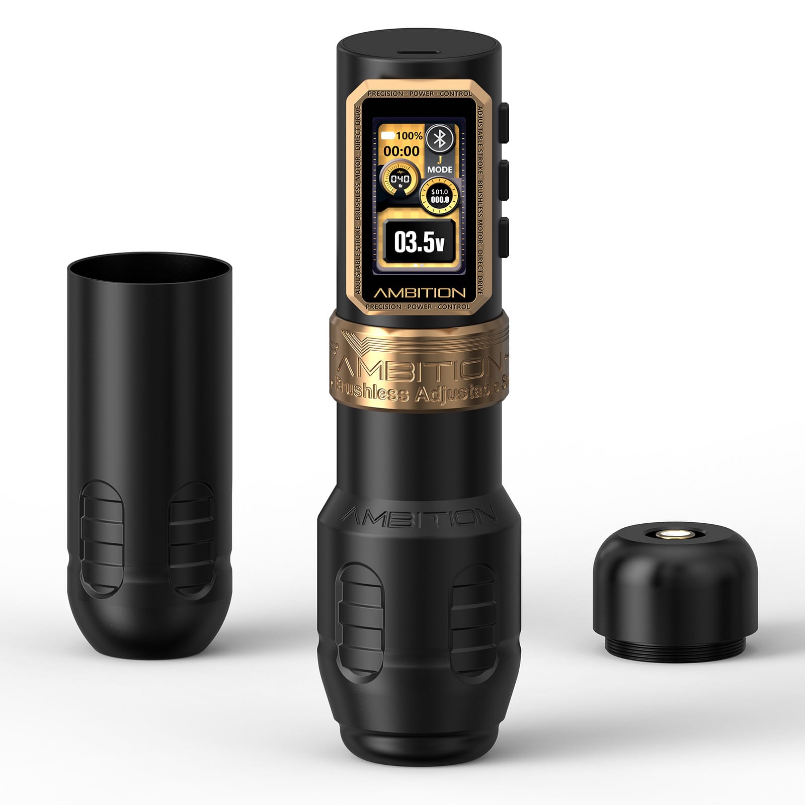 Ambition Epoch Max Wireless Tattoo Pen Machine with 9 Strokes Length 1.0mm-5.0mm