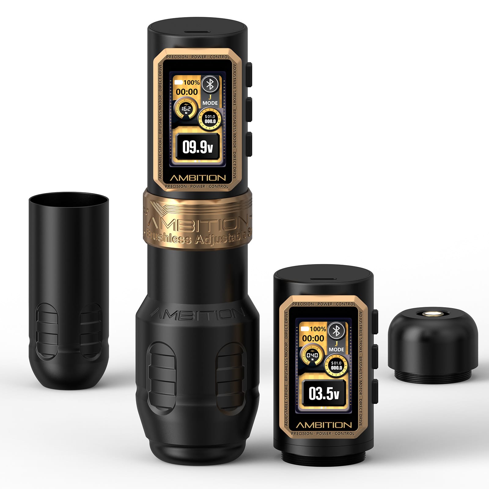 Ambition Epoch Max Wireless Tattoo Pen Machine with 9 Strokes Length 1.0mm-5.0mm