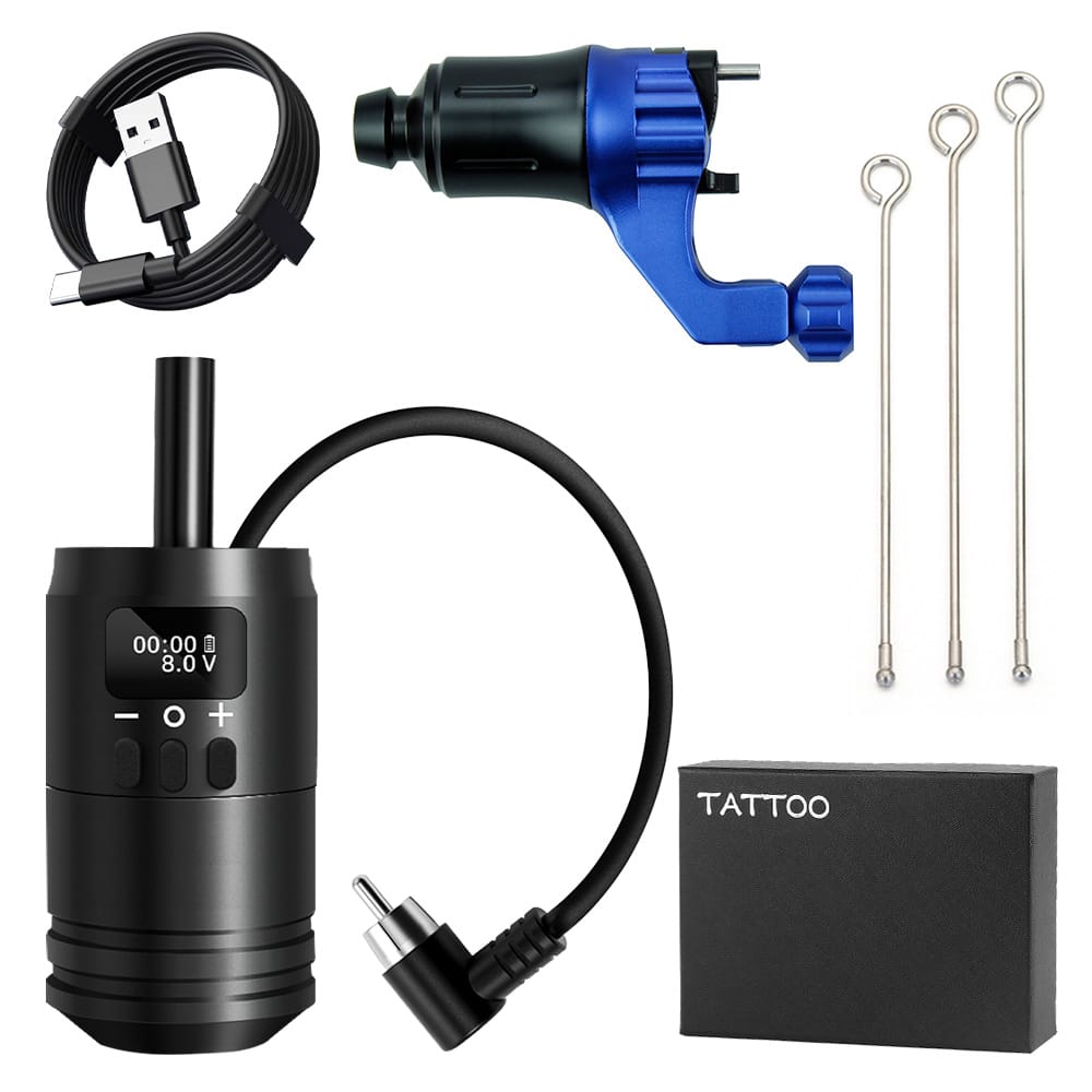 Ambition 2 in 1 Tattoo Battery Grip with Traditional Tattoo Machine