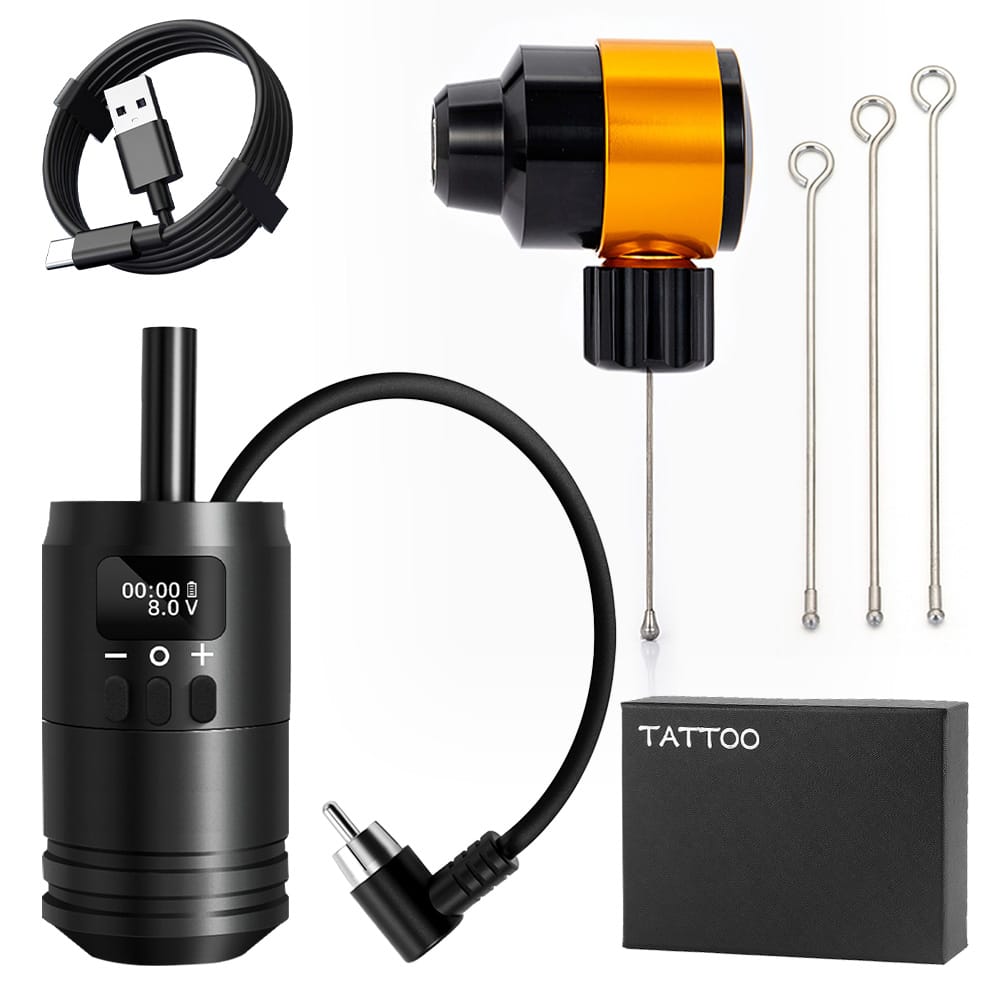 Ambition 2 in 1 Tattoo Battery Grip with Traditional Tattoo Machine