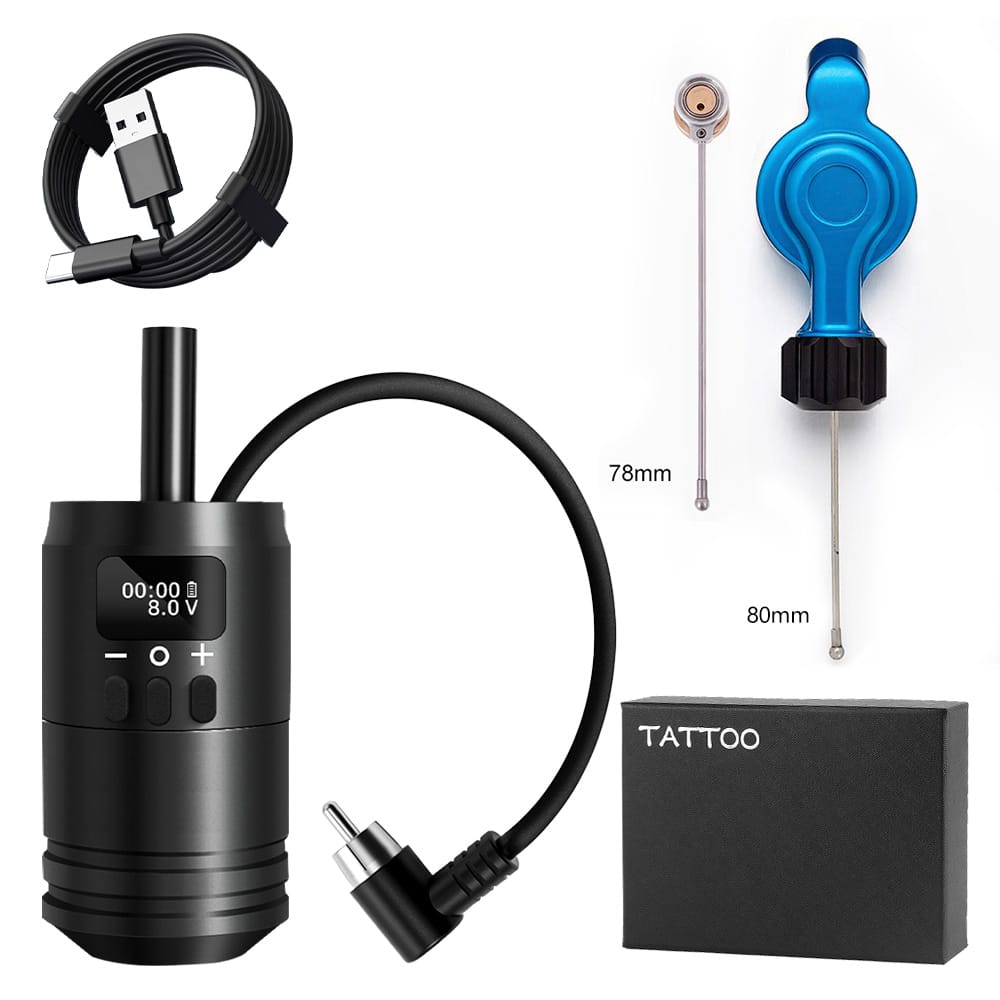Ambition 2 in 1 Tattoo Battery Grip with Traditional Tattoo Machine