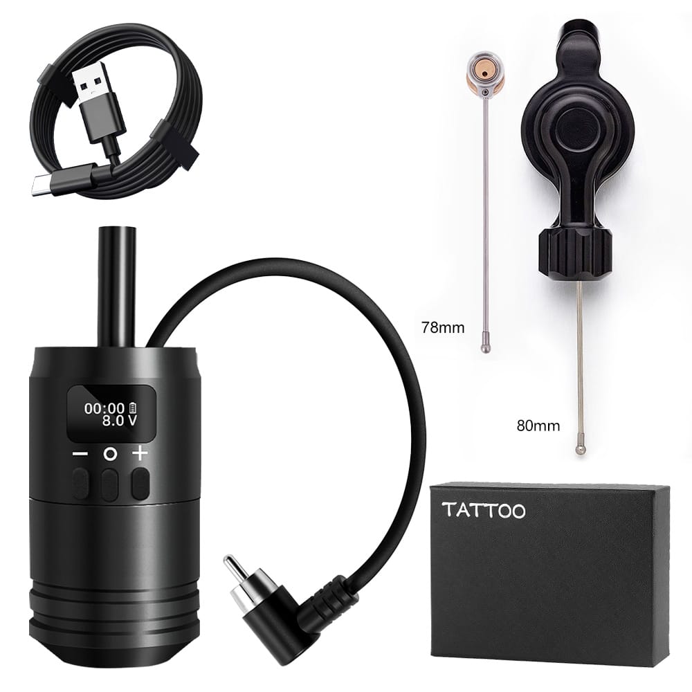 Ambition 2 in 1 Tattoo Battery Grip with Traditional Tattoo Machine