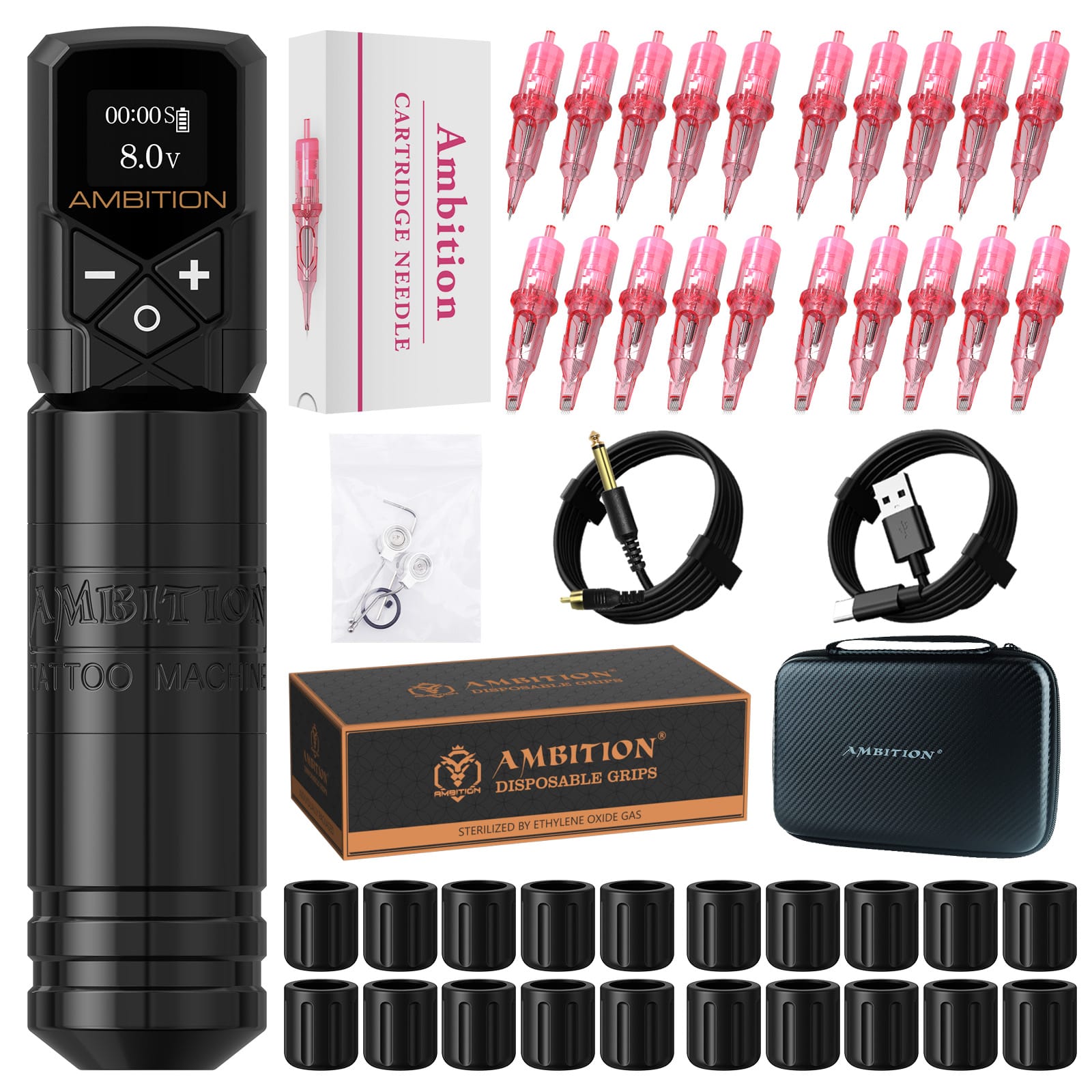 Tattoo Kit | Ambition Torped 32mm Tattoo Machine Kit 2