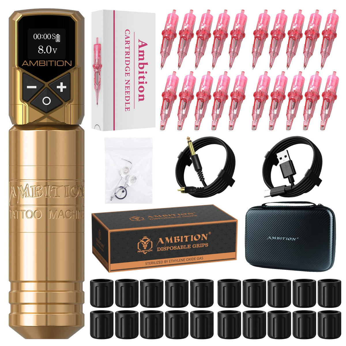 Tattoo Kit | Ambition Torped 32mm Tattoo Machine Kit 2