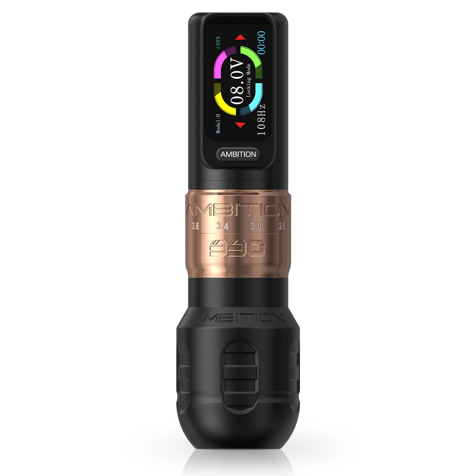 Ambition Seher Plus Wireless Tattoo Pen Machine with 6 Strokes Length 2.2mm-4.2mm
