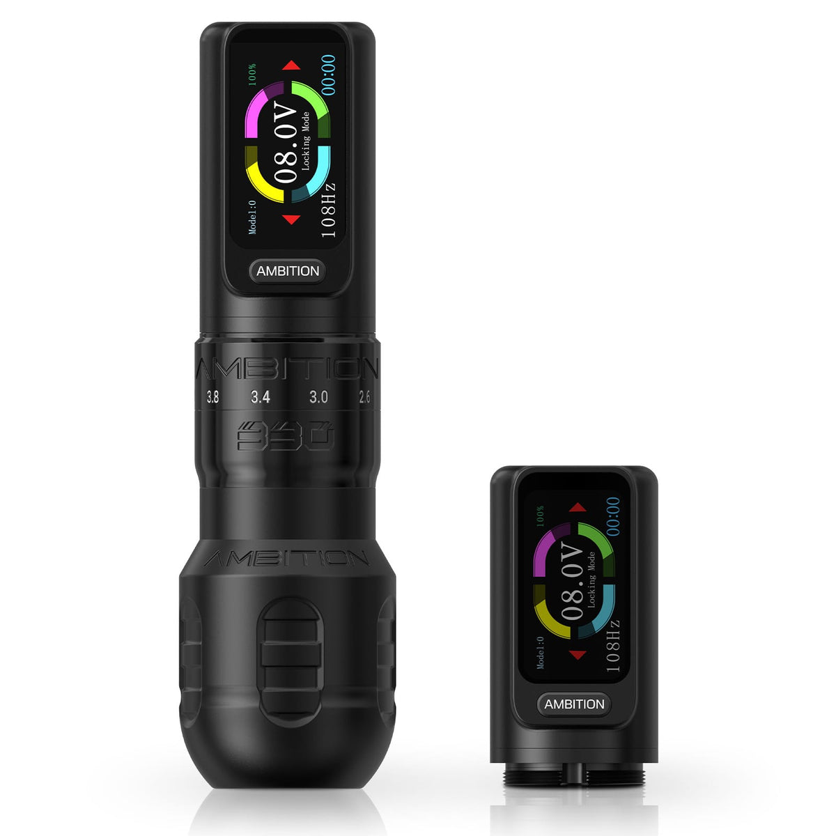 Ambition Seher Plus Wireless Tattoo Pen Machine with 6 Strokes Length 2.2mm-4.2mm