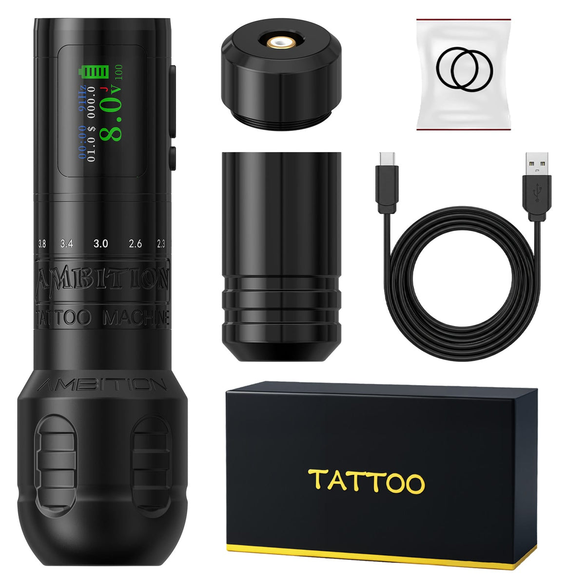 Máquina de tatuar inalámbrica Ambition C1 