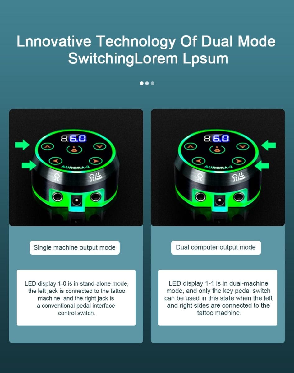 Ambition Aurora 2 Tattoo Power Supply