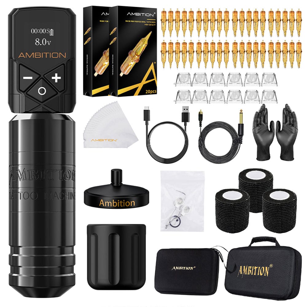 Kit de tatouage | Kit de machine à tatouer Ambition Torped 