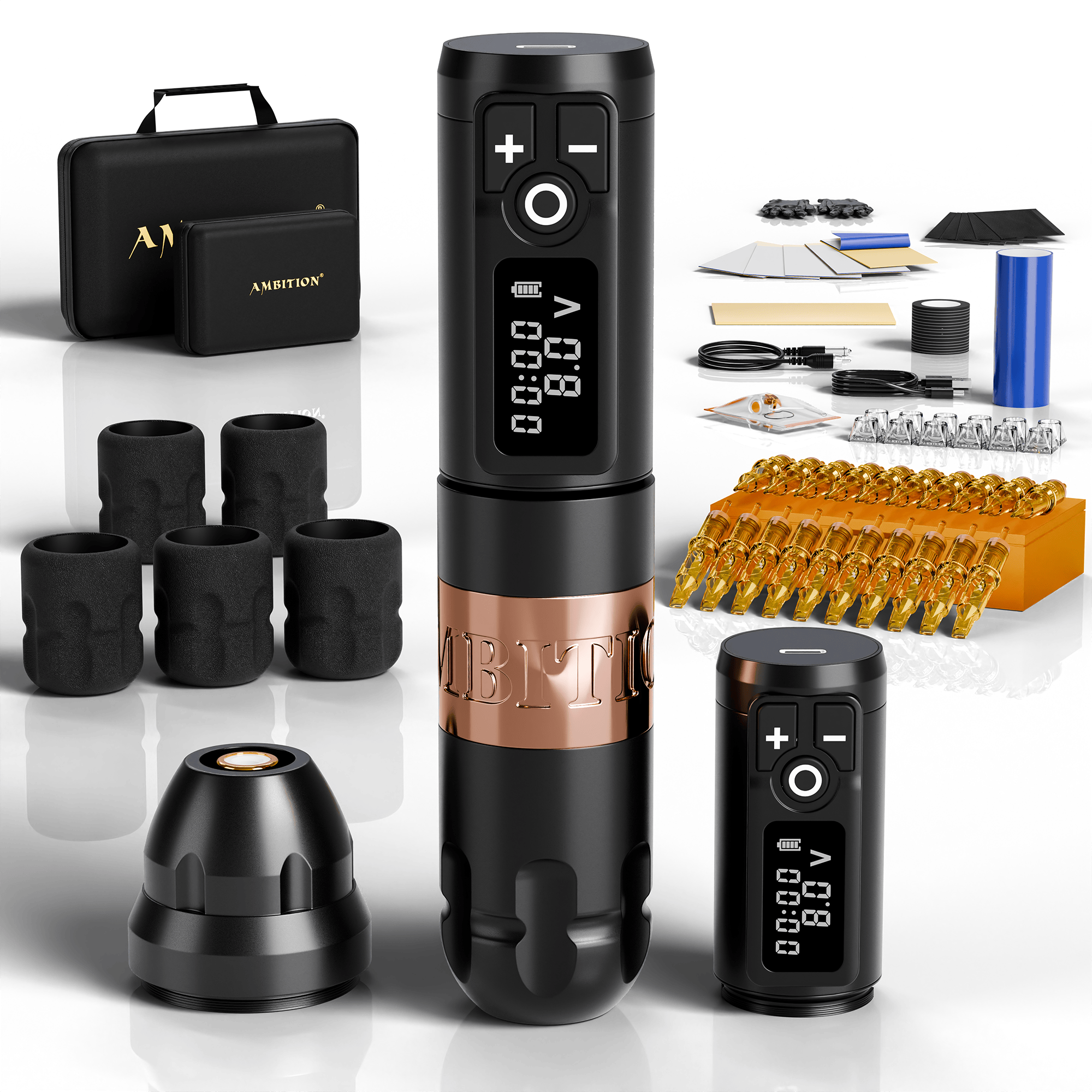 Tattoo Kit | Ambition Soldier Wireless Tattoo Machine Kit 4