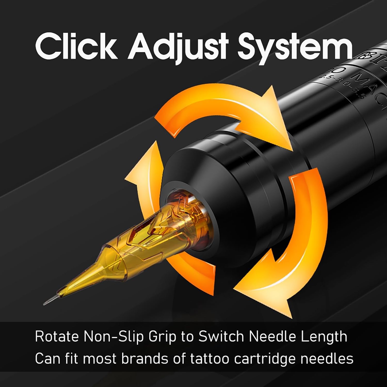 Ambition Wireless Tattoo Pen Machine 2.5-3.5MM Strokes Length | Torped 28MM