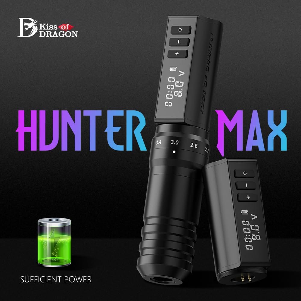Tattoo Kit | Kiss of Dragon Wireless Tattoo Machine Kit