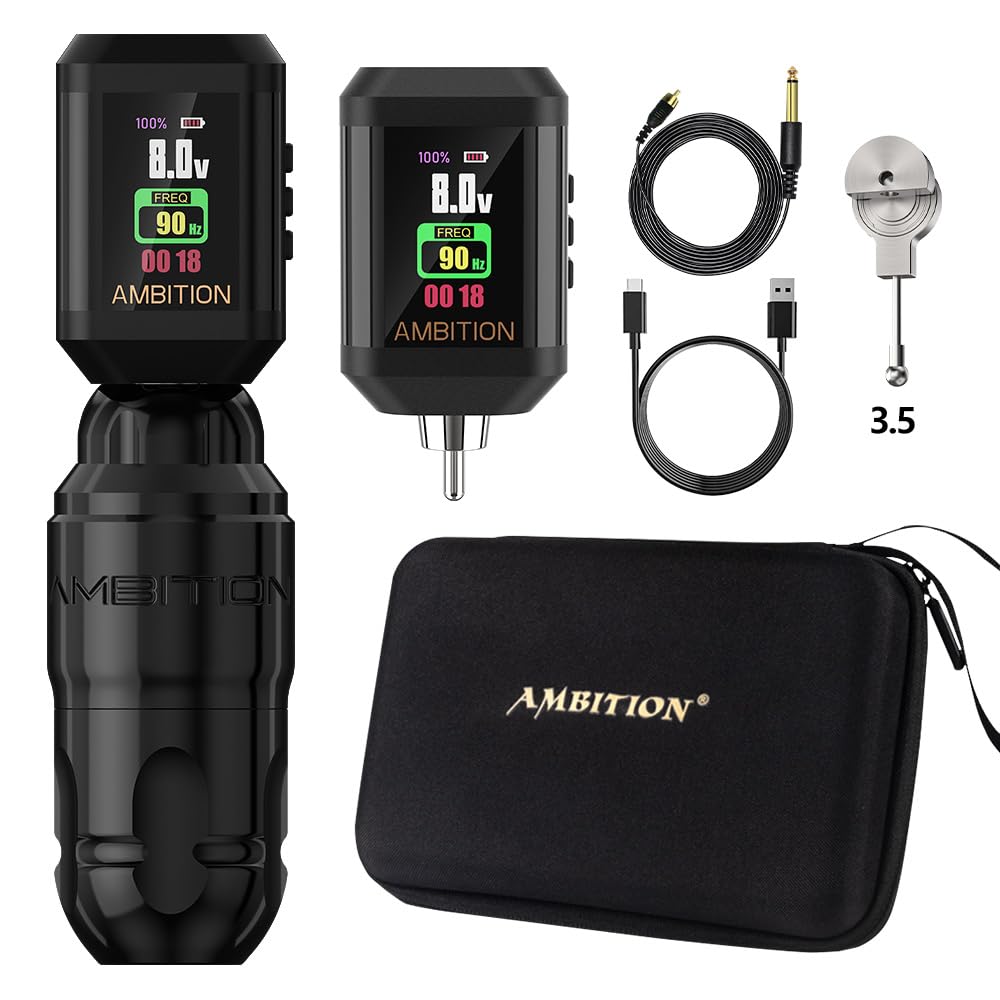 Ambition Lutin Wireless Tattoo Machine Short Pen Kit