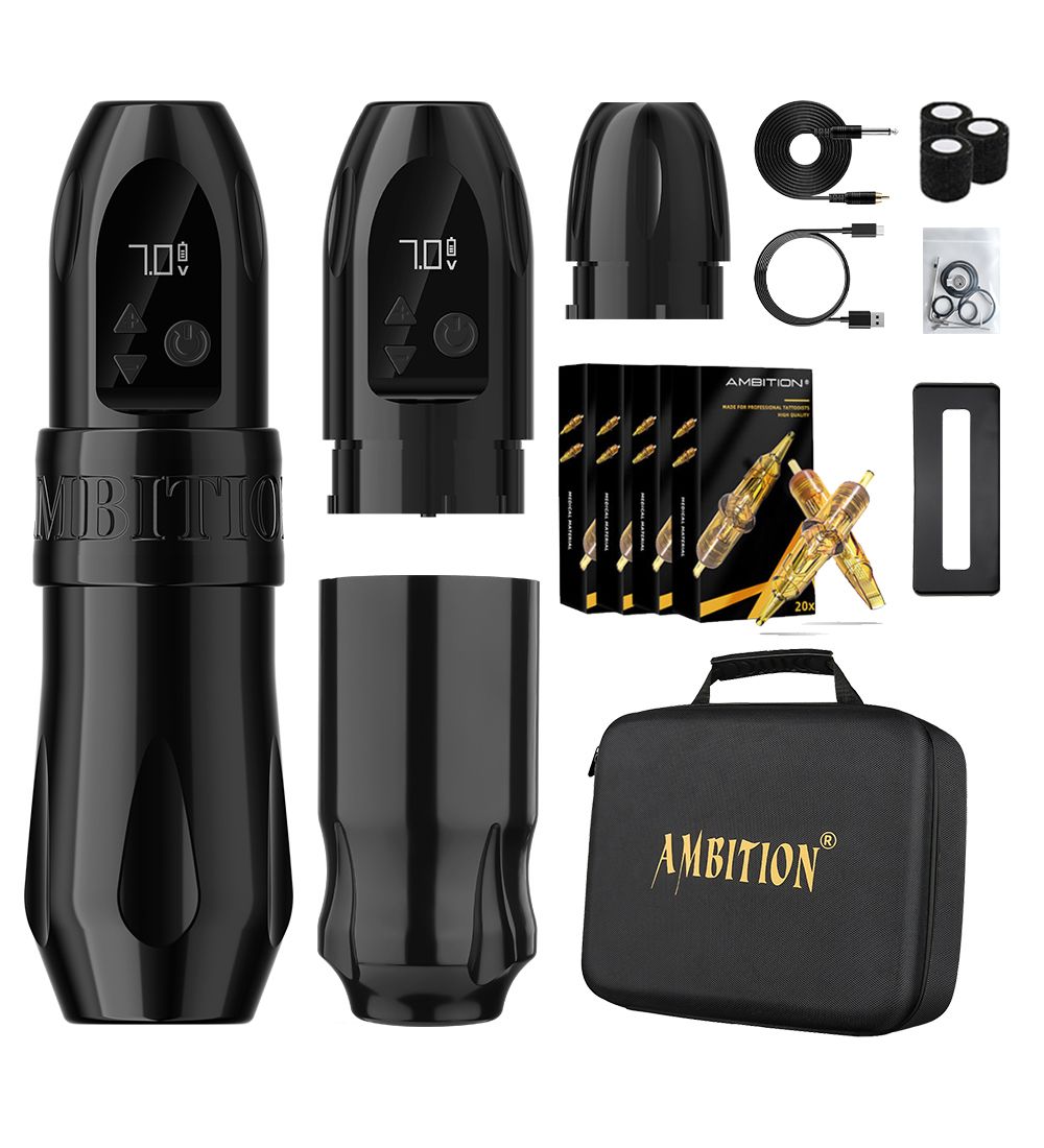 Tattoo Kit | Ambition Troll Wireless Tattoo Machine Kit