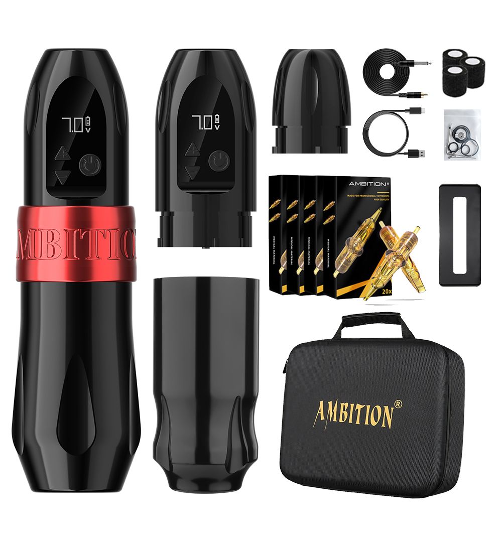 Tattoo Kit | Ambition Troll Wireless Tattoo Machine Kit