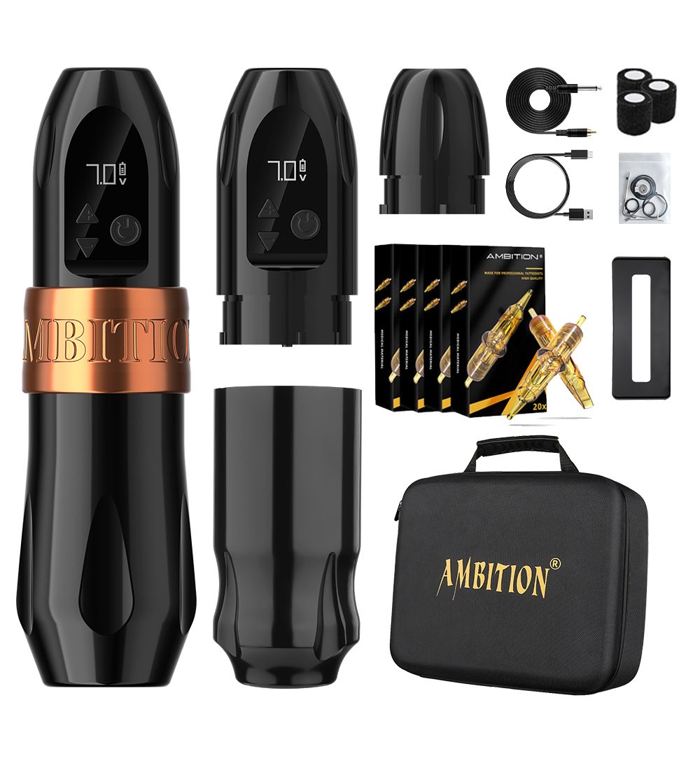 Tattoo Kit | Ambition Troll Wireless Tattoo Machine Kit