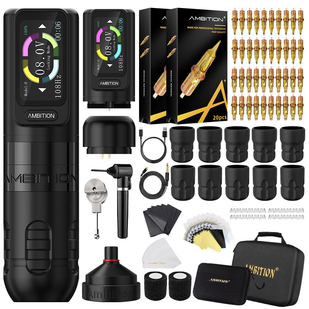 Tattoo Kit | Ambition Zetton Wireless Tattoo Machine Kit