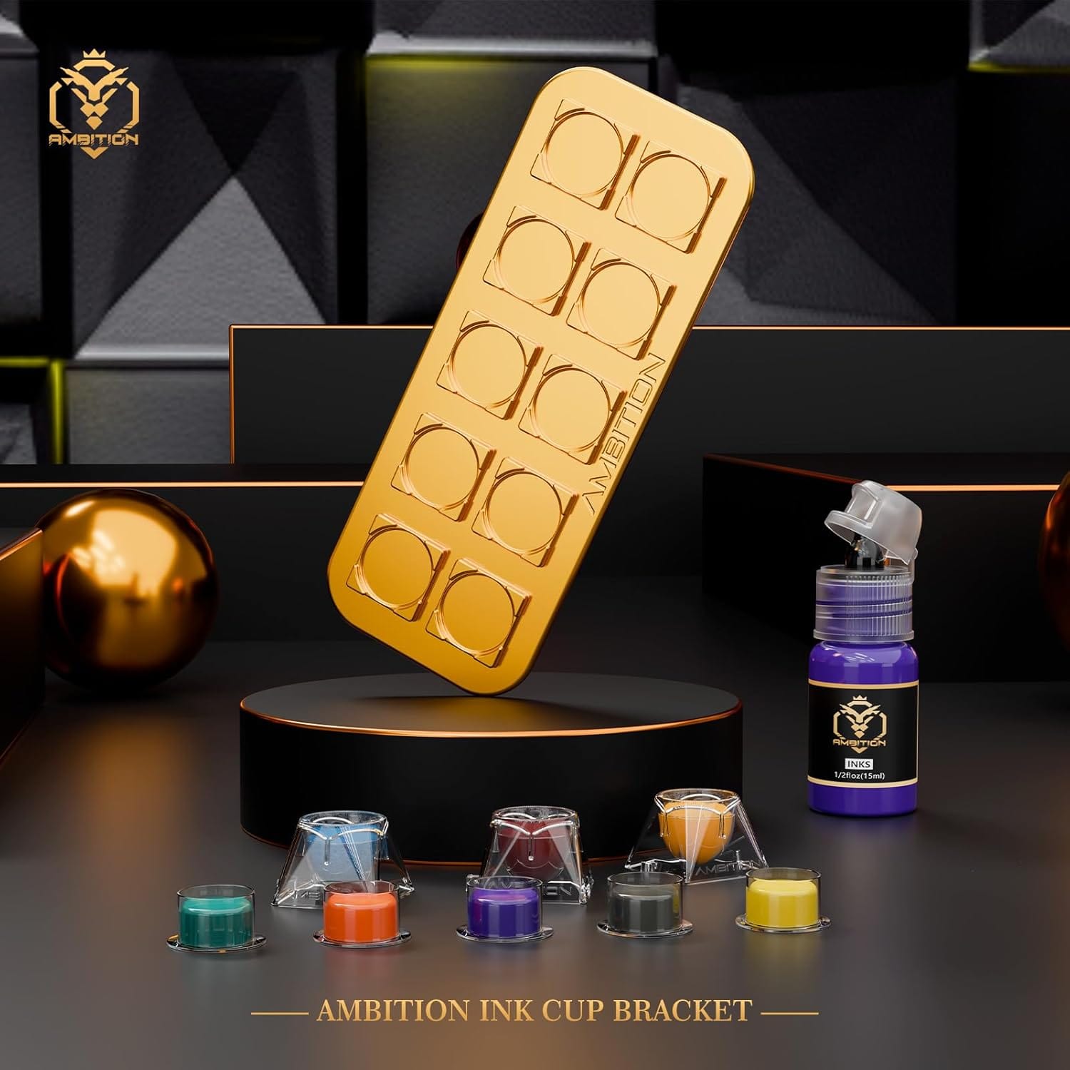 Ambition Tattoo Ink Cup Bracket