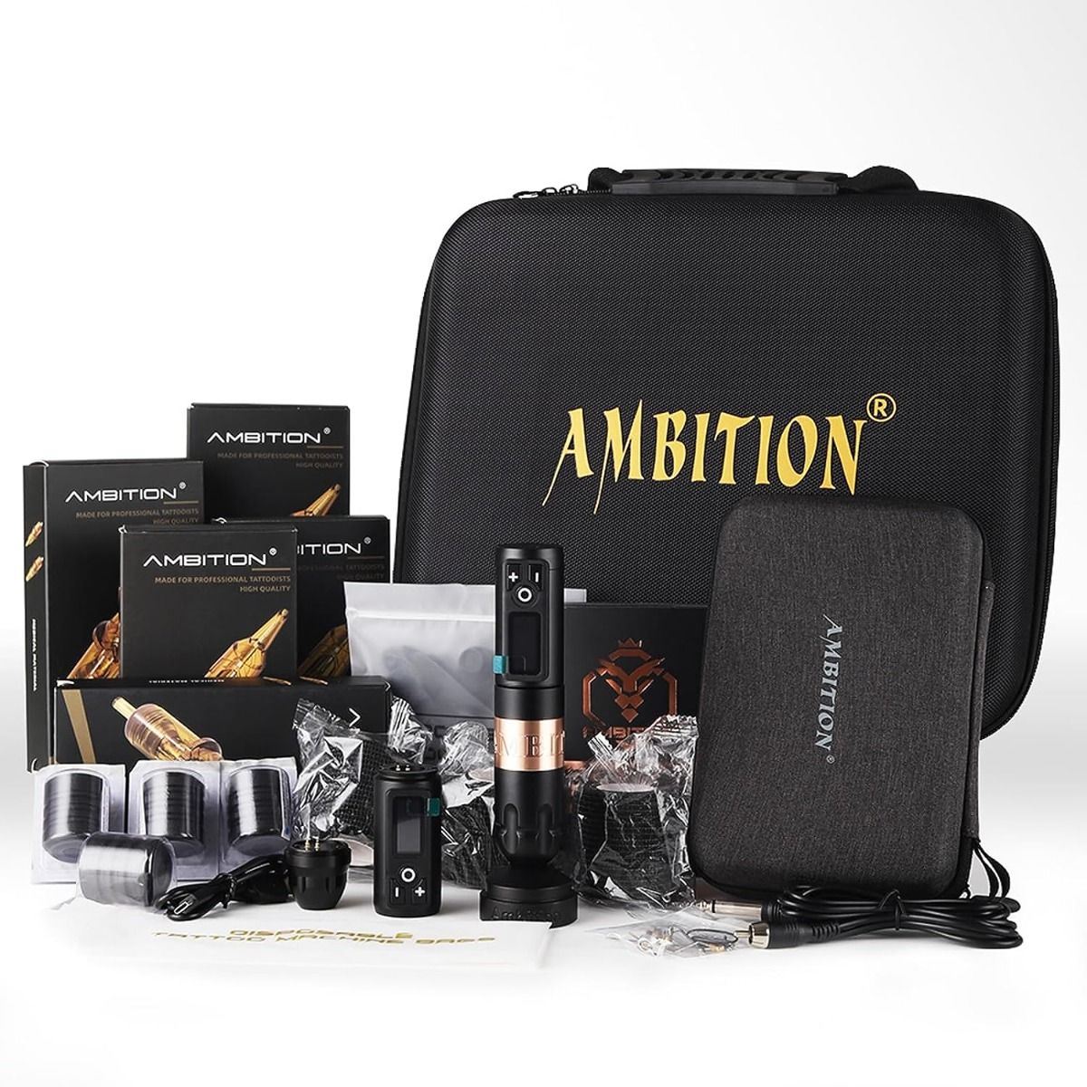 Tattoo Kit | Ambition Soldier Wireless Tattoo Machine Kit 2