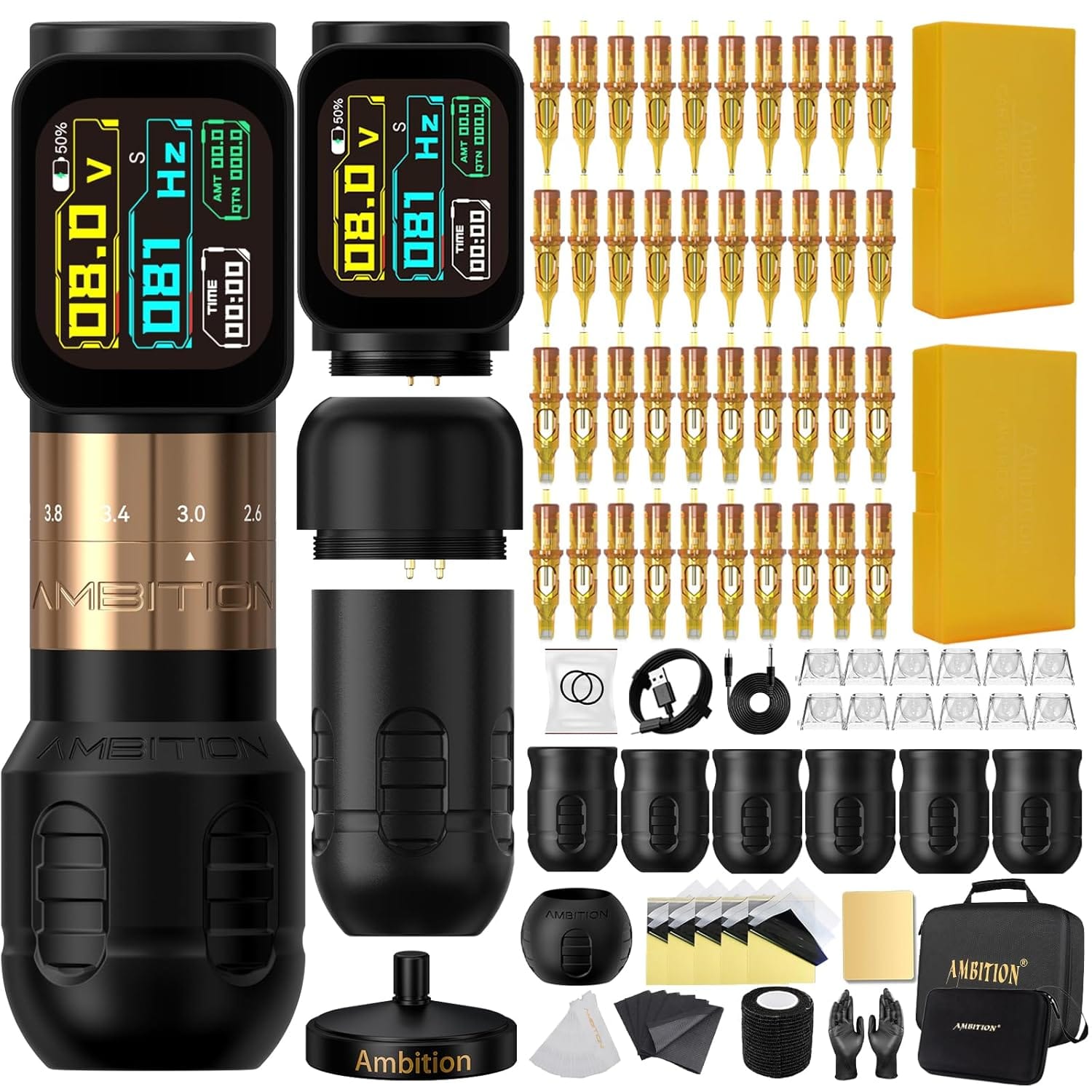 Tattoo Kit | Ambition Seher Pro Wireless Tattoo Machine Kit